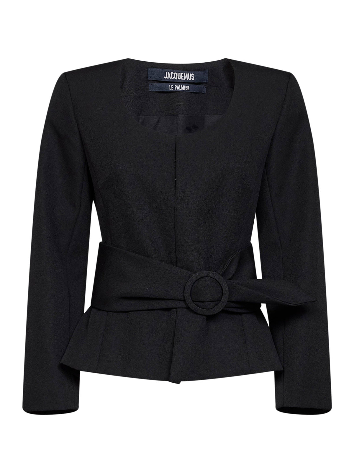Jacquemus Women Black Wool The Miami Fitted Belted Jacket JACQUEMUS