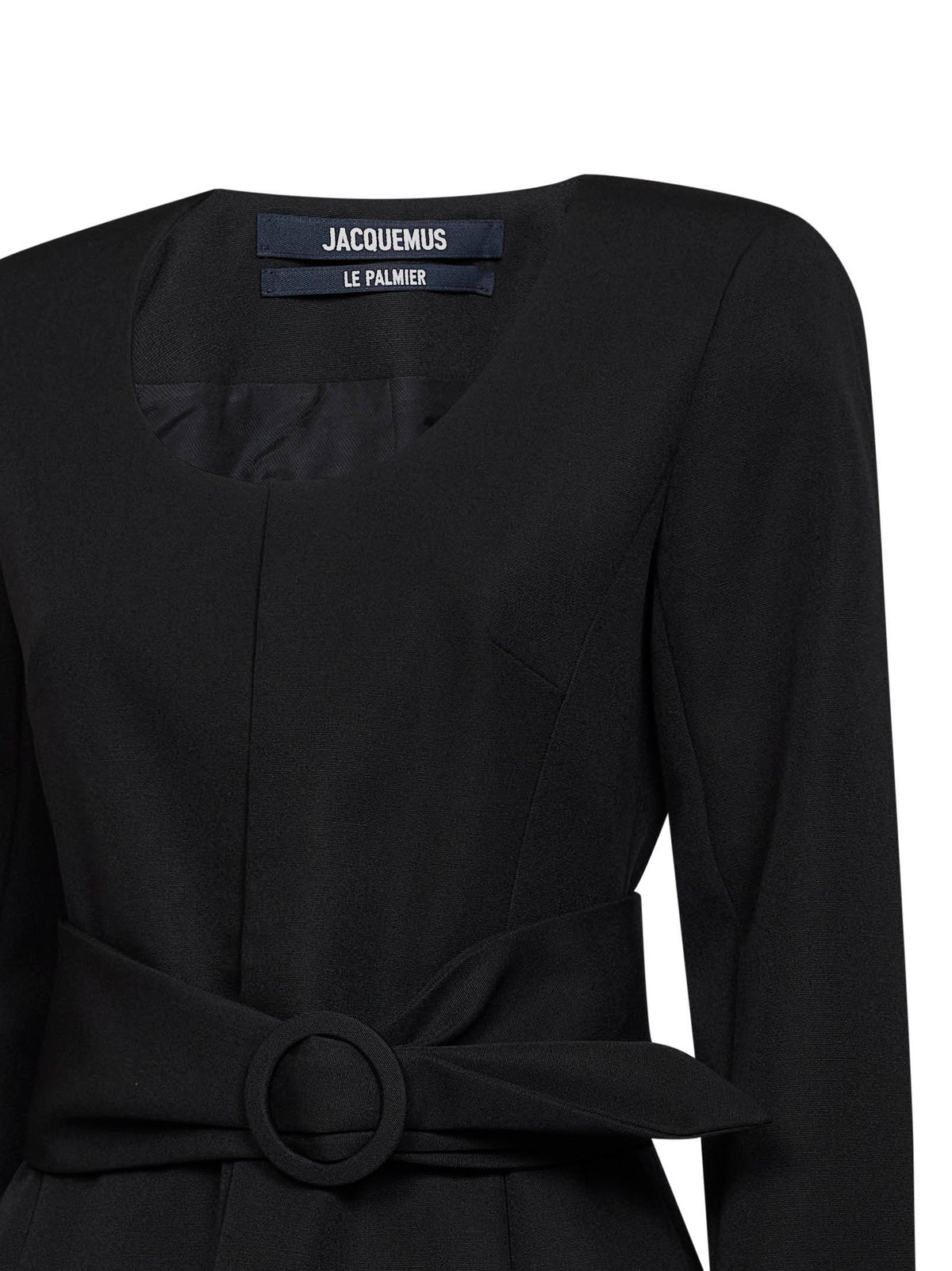 Jacquemus Women Black Wool The Miami Fitted Belted Jacket JACQUEMUS