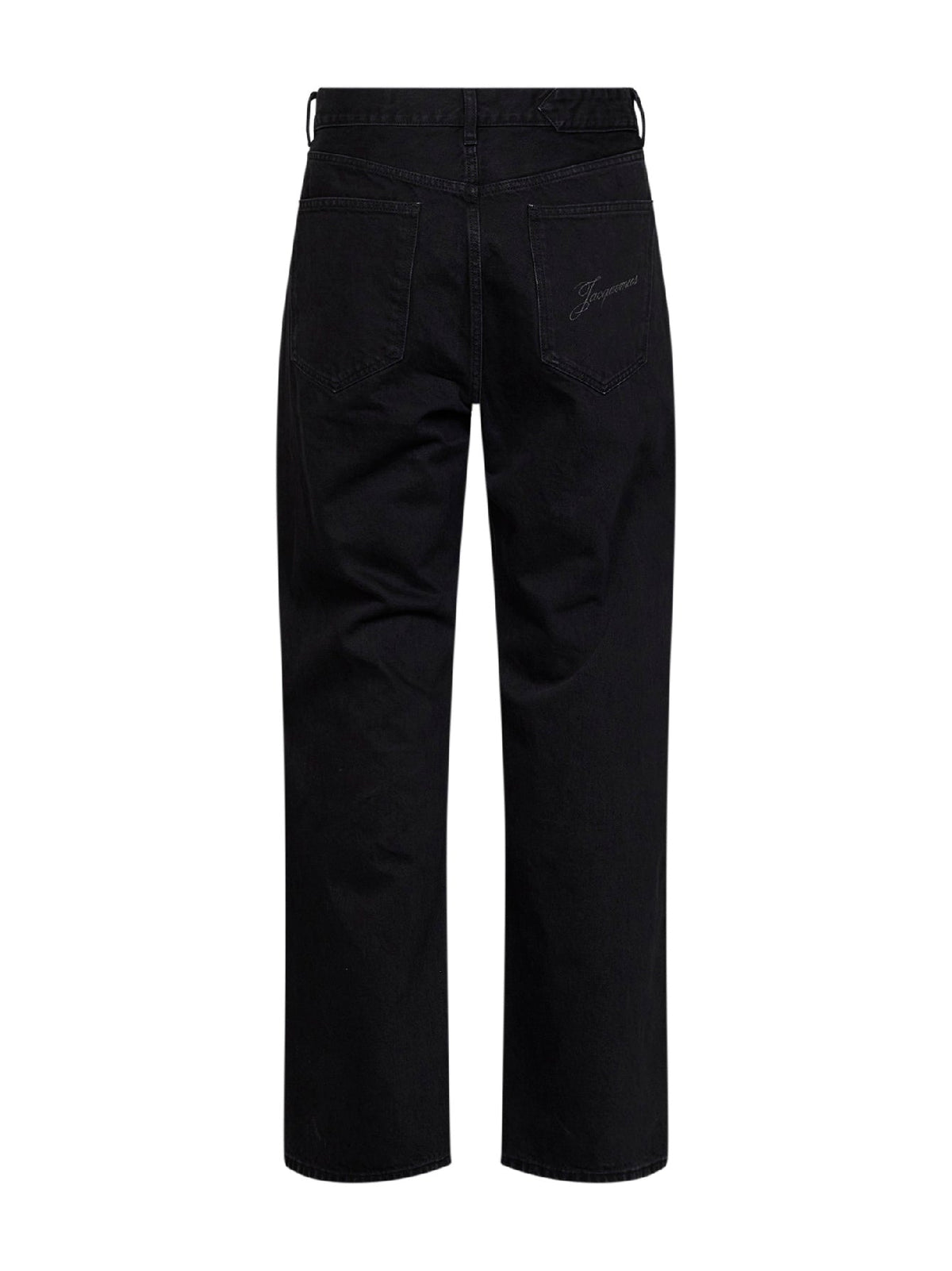 Jacquemus Men Black The Straight De-Nîmes Washed Denim Jeans JACQUEMUS