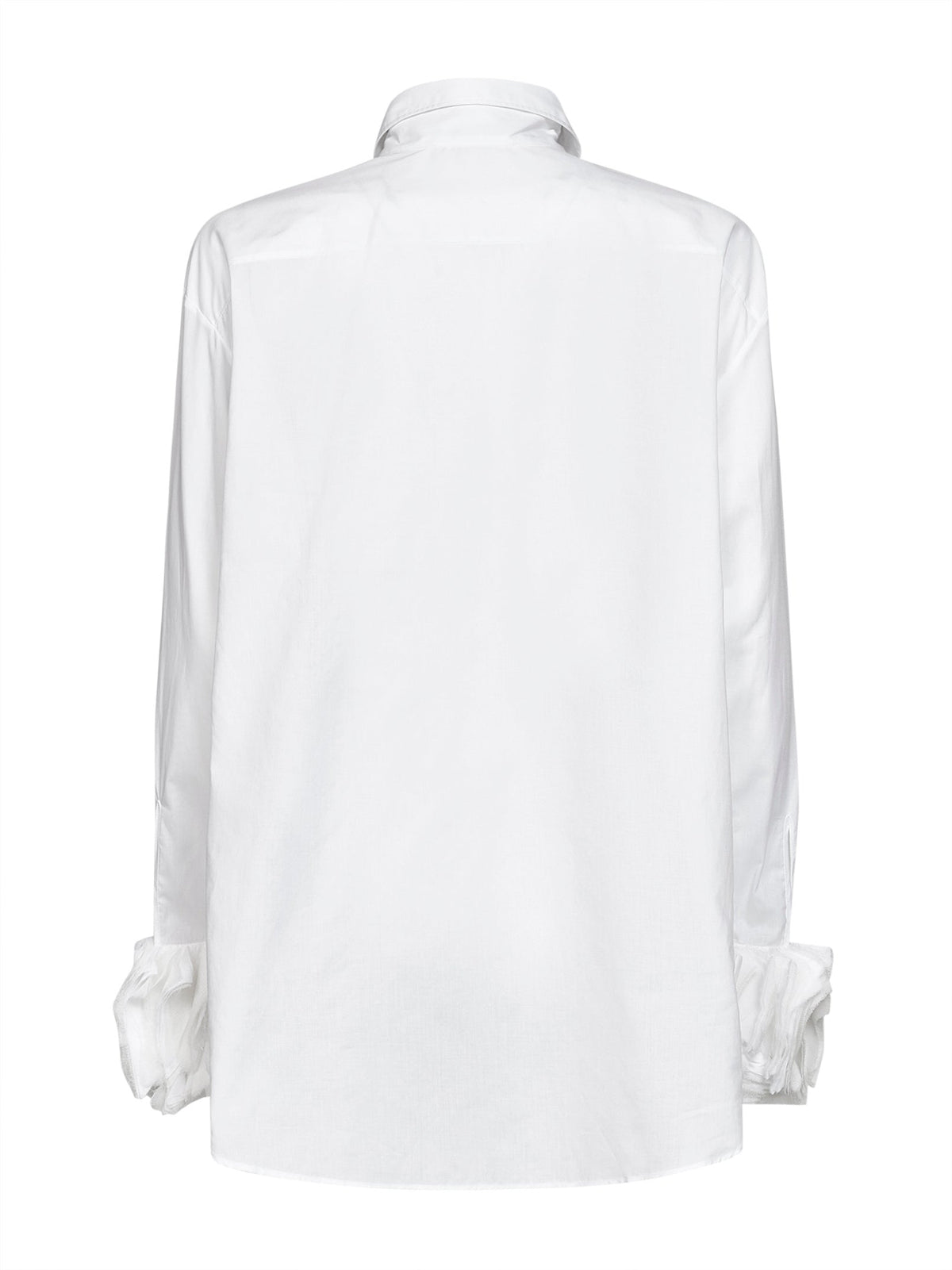 Jil Sander Women Optic White Cotton Shirt With Multi-Layered Cuffs JIL SANDER