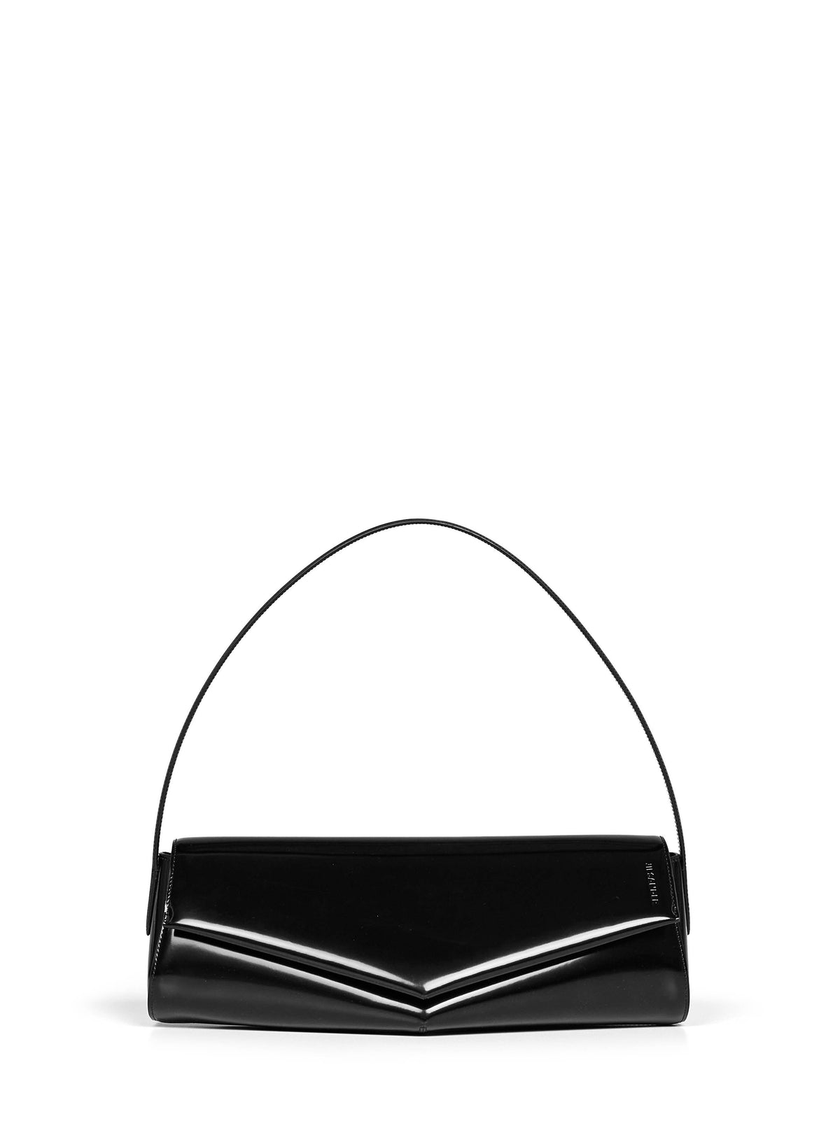 Jil Sander Women Black Kante Flap Shoulder Shoulder Bag JIL SANDER