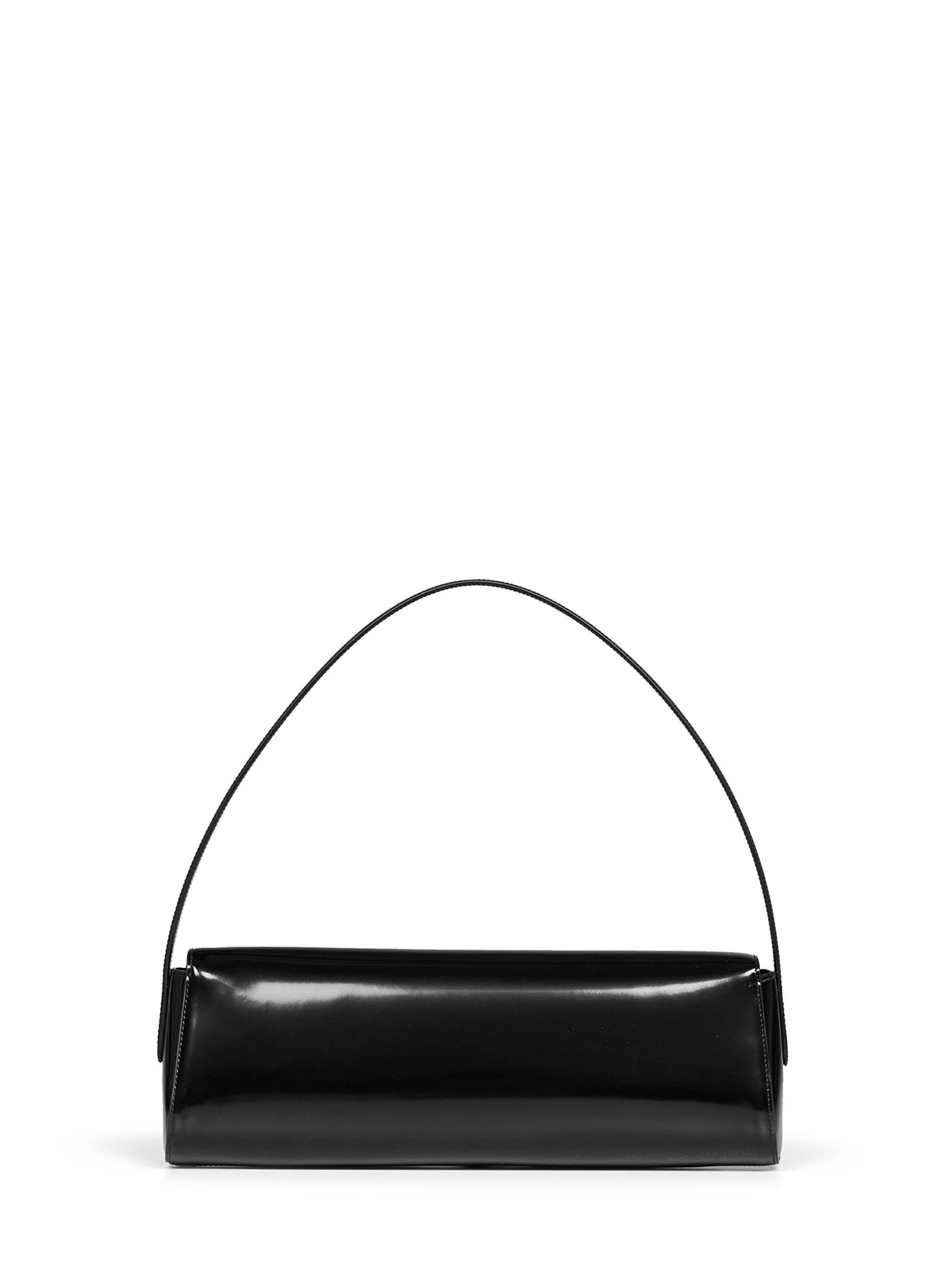 Jil Sander Women Black Kante Flap Shoulder Shoulder Bag JIL SANDER