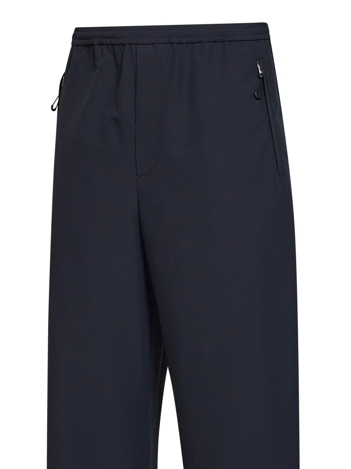 Jil Sander Men Black Waterproof Recycled Polyester Jogger Trousers JIL SANDER