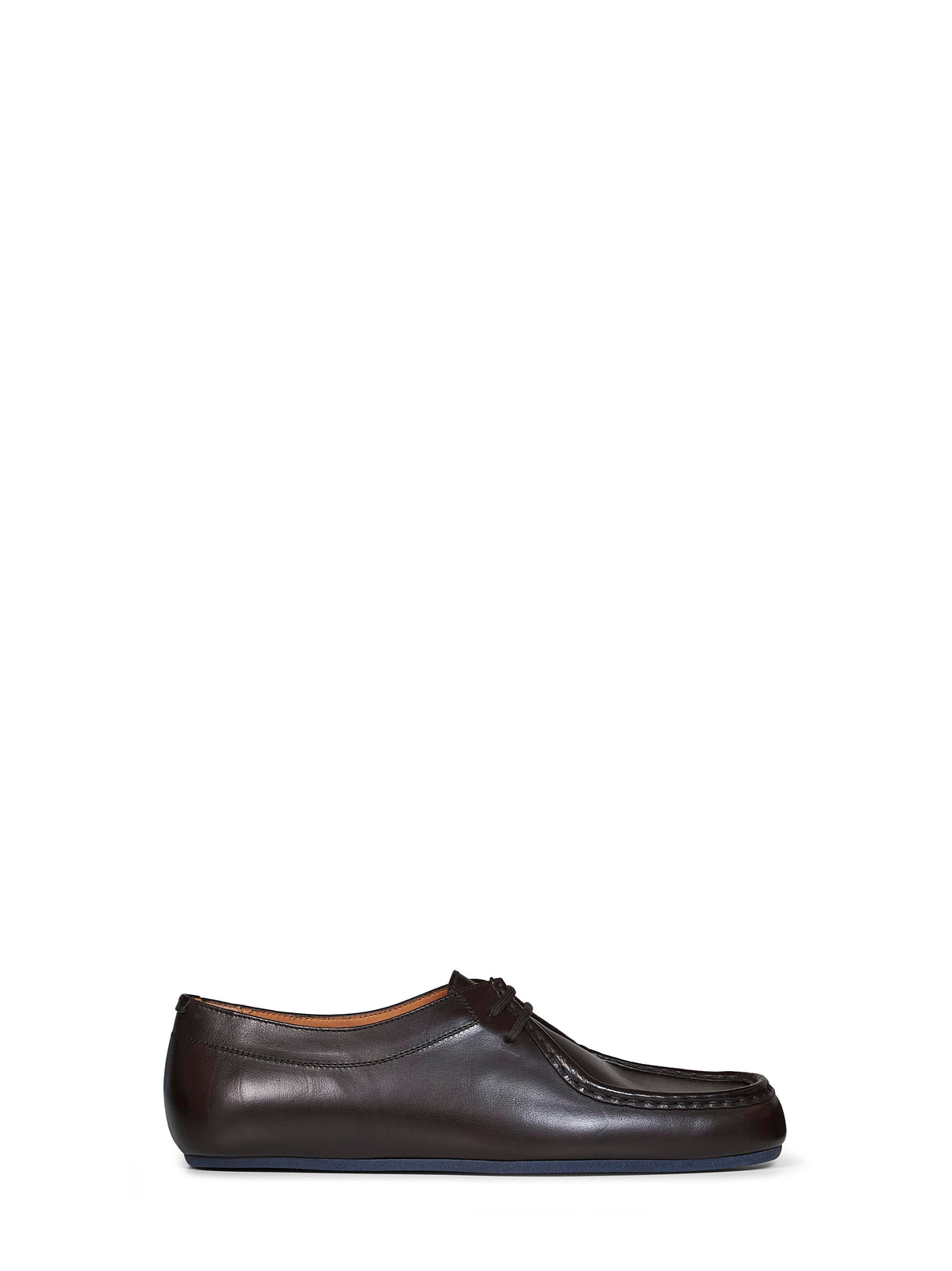 Jil Sander Men Cocoa Lightweight Leather Hood Lace-Up Shoes JIL SANDER