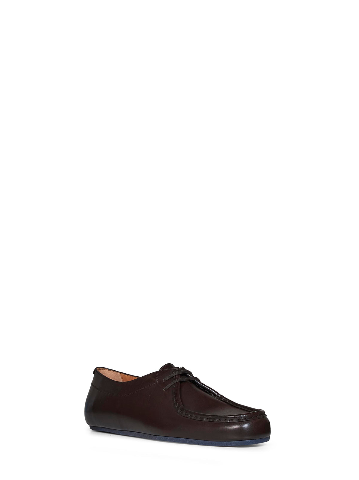Jil Sander Men Cocoa Lightweight Leather Hood Lace-Up Shoes JIL SANDER