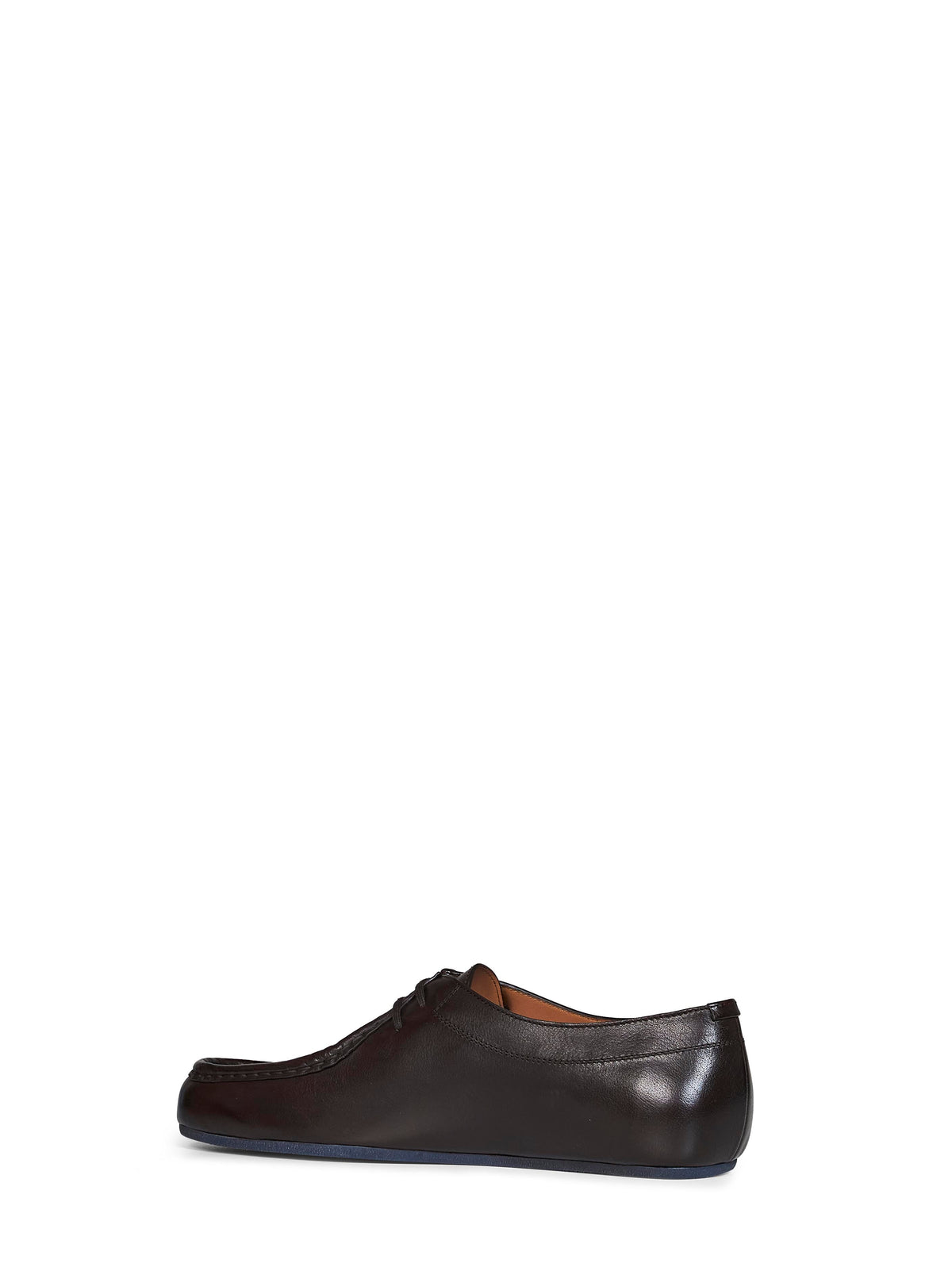 Jil Sander Men Cocoa Lightweight Leather Hood Lace-Up Shoes JIL SANDER