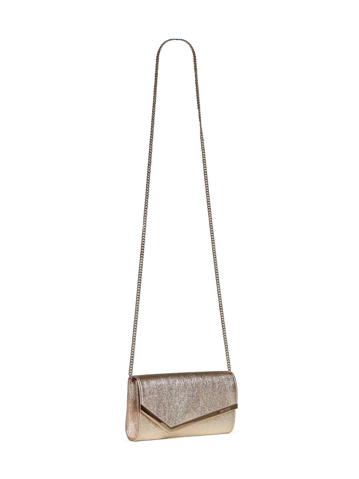 Jimmy Choo Women Platinum Emmie Chain Clutch Bag JIMMY CHOO