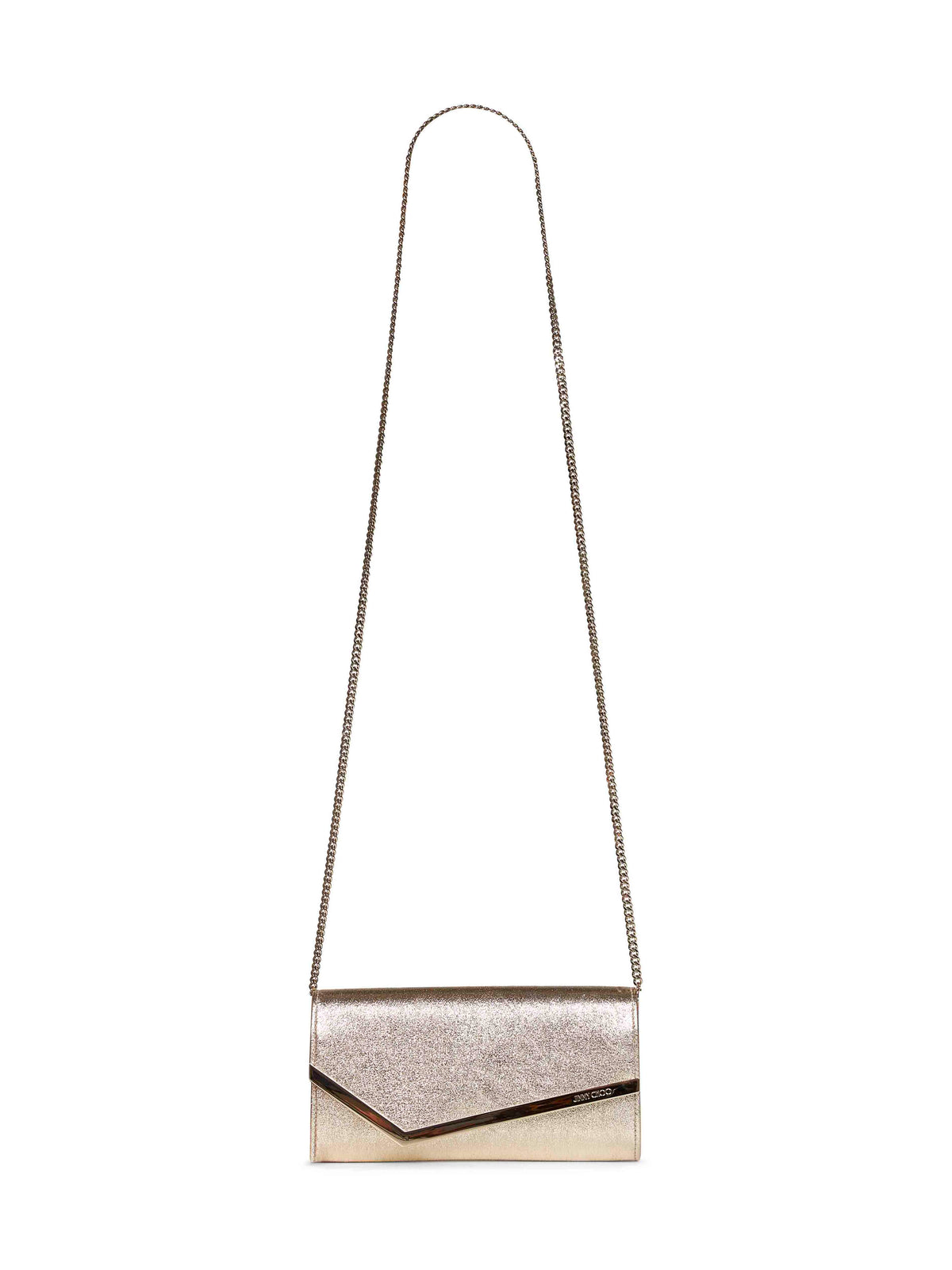Jimmy Choo Women Platinum Emmie Chain Clutch Bag JIMMY CHOO