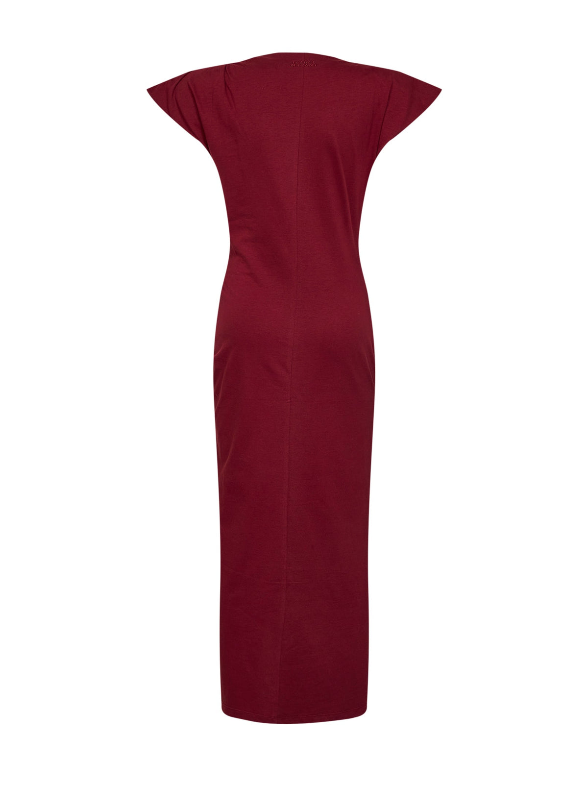 Marant Etoile Women Dark Burgundy Cotton Jersey Nadela Long Dress ISABEL MARANT ETOILE