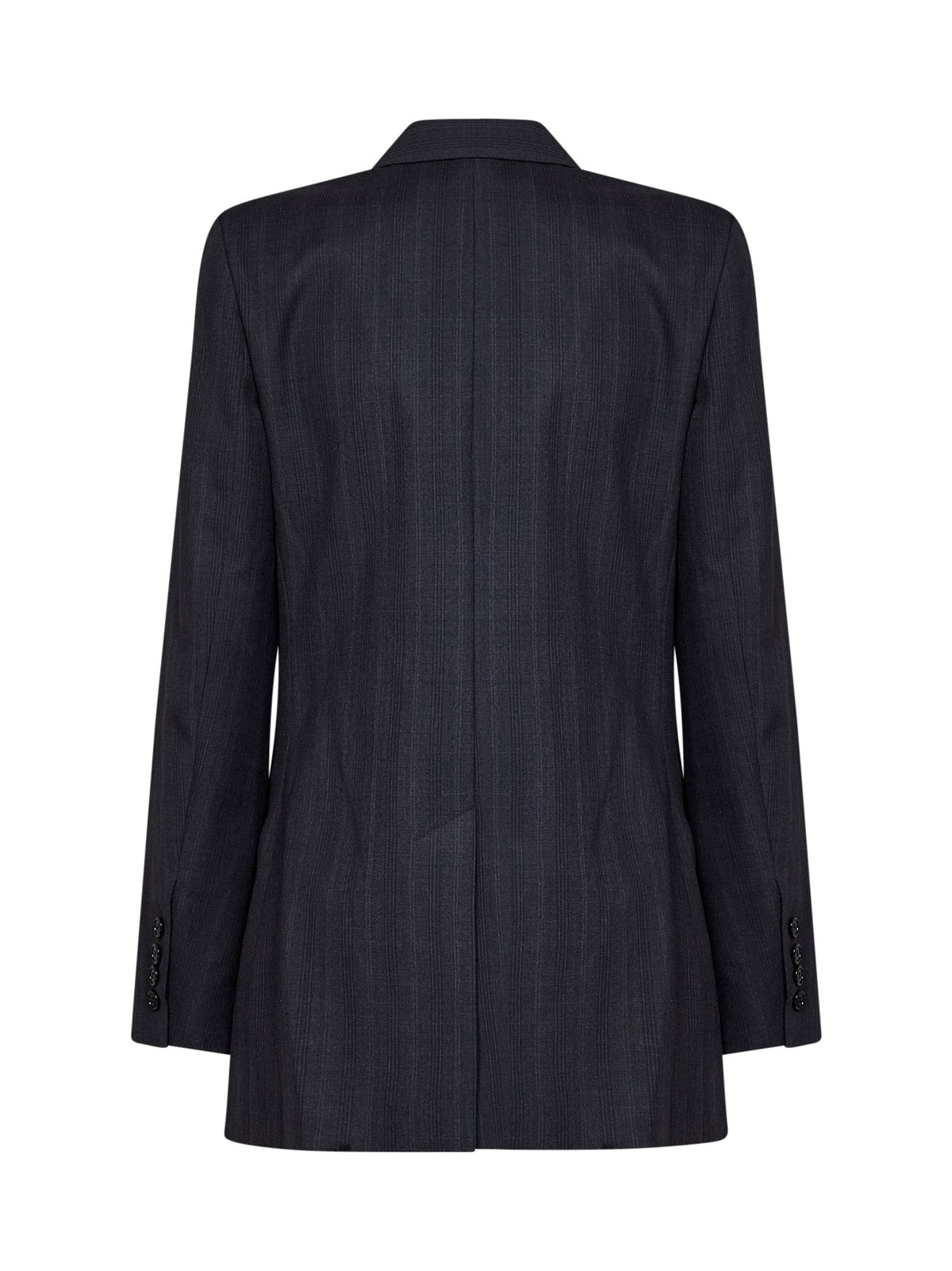 Marant Etoile Women Dark Anthracite Check Stretch Wool Jevima Double-Breasted Blazer ISABEL MARANT ETOILE