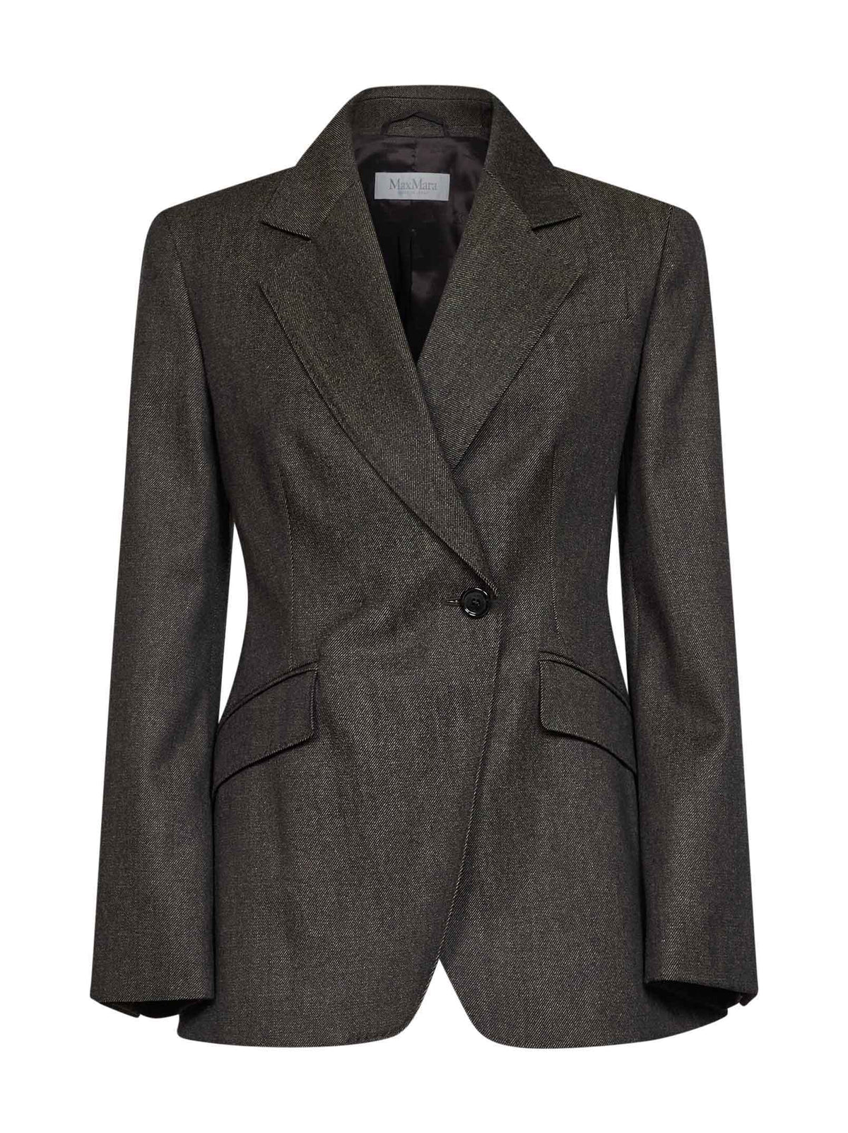 Max Mara Women Brown Xmneutro Fitted-Waist Blazer MAX MARA