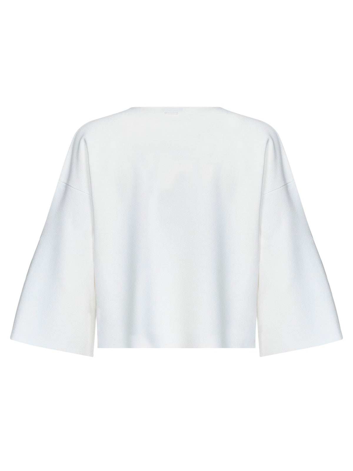 Max Mara Women White Viscose Crepe Mxmformo Top With Slits MAX MARA