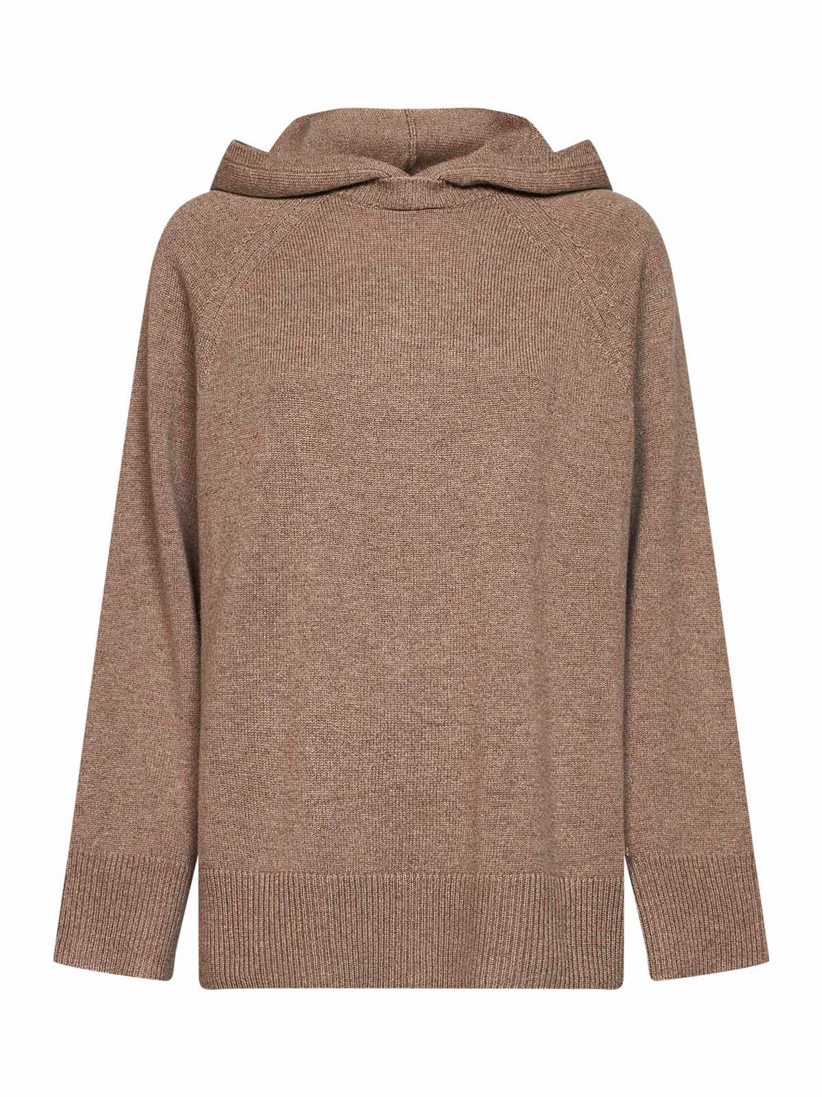 Max Mara Women Beige Cashmere Knit Mxmefebo Hoodie MAX MARA
