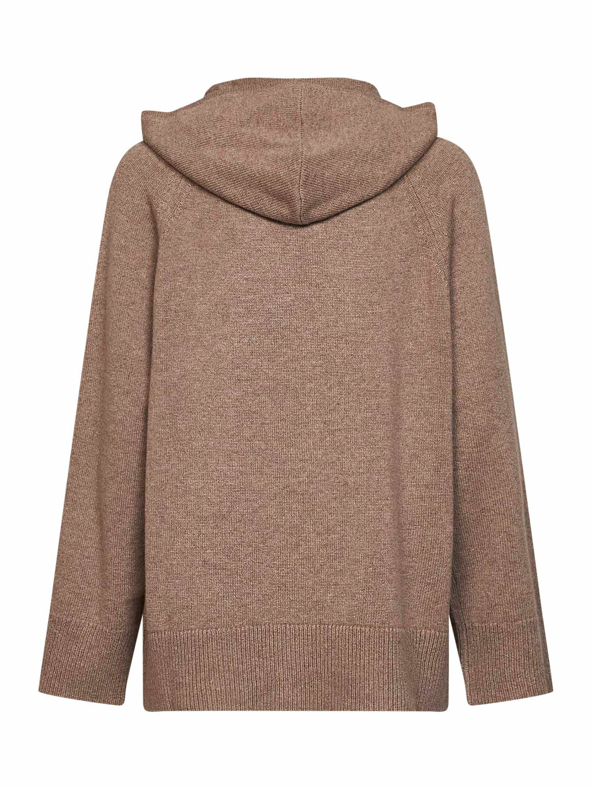 Max Mara Women Beige Cashmere Knit Mxmefebo Hoodie MAX MARA
