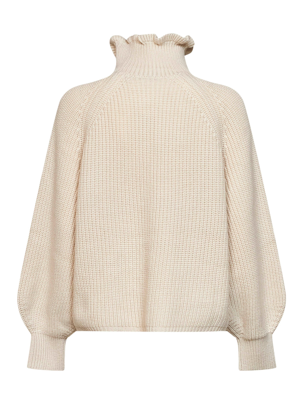Max Mara Women Oatmeal Wool And Cashmere Knit Mxmpontile Wide Sweater MAX MARA