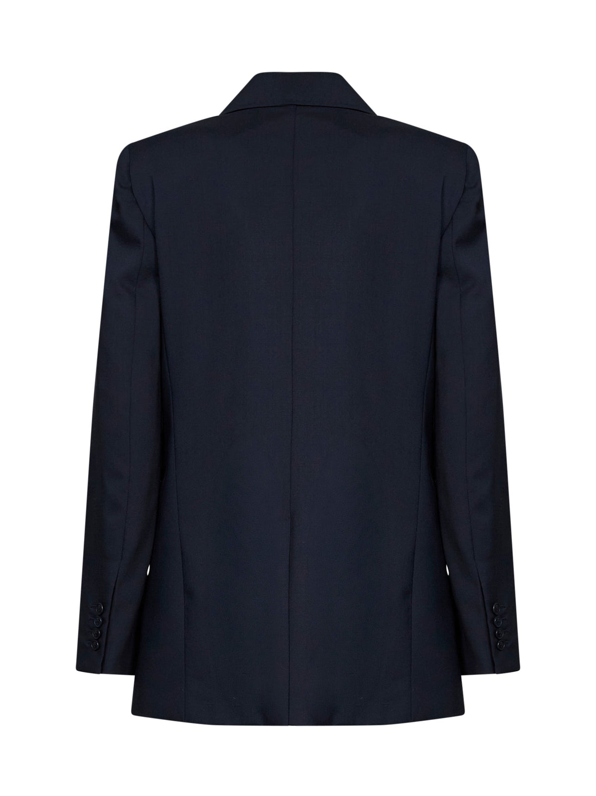 Max Mara Studio Women Blue Mstassenzi Single-Breasted Blazer MAX MARA STUDIO