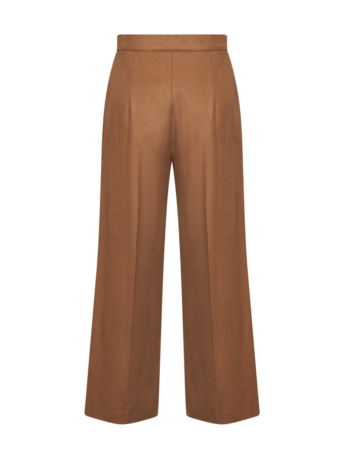 Max Mara Studio Women Chestnut Wool Mstmarengo Culotte Trousers MAX MARA STUDIO