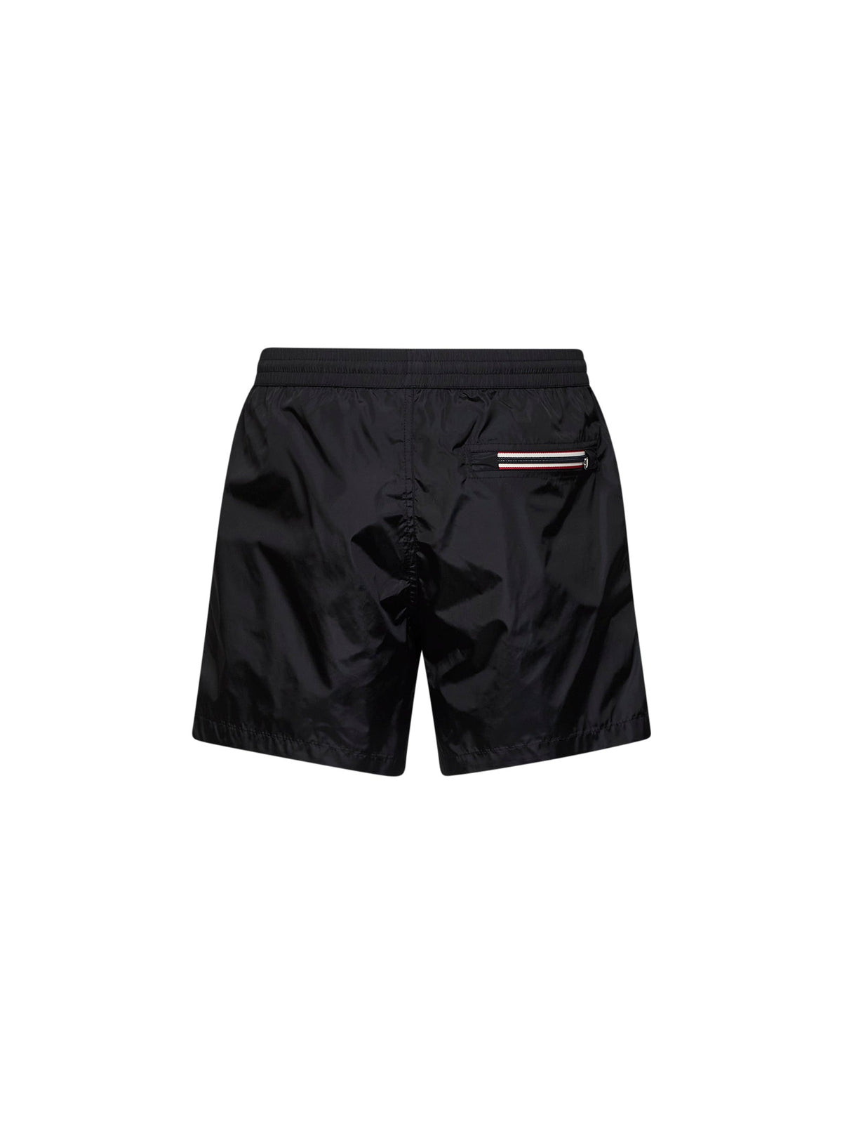 Moncler Men Black Technical Nylon Logoed Swim Shorts MONCLER
