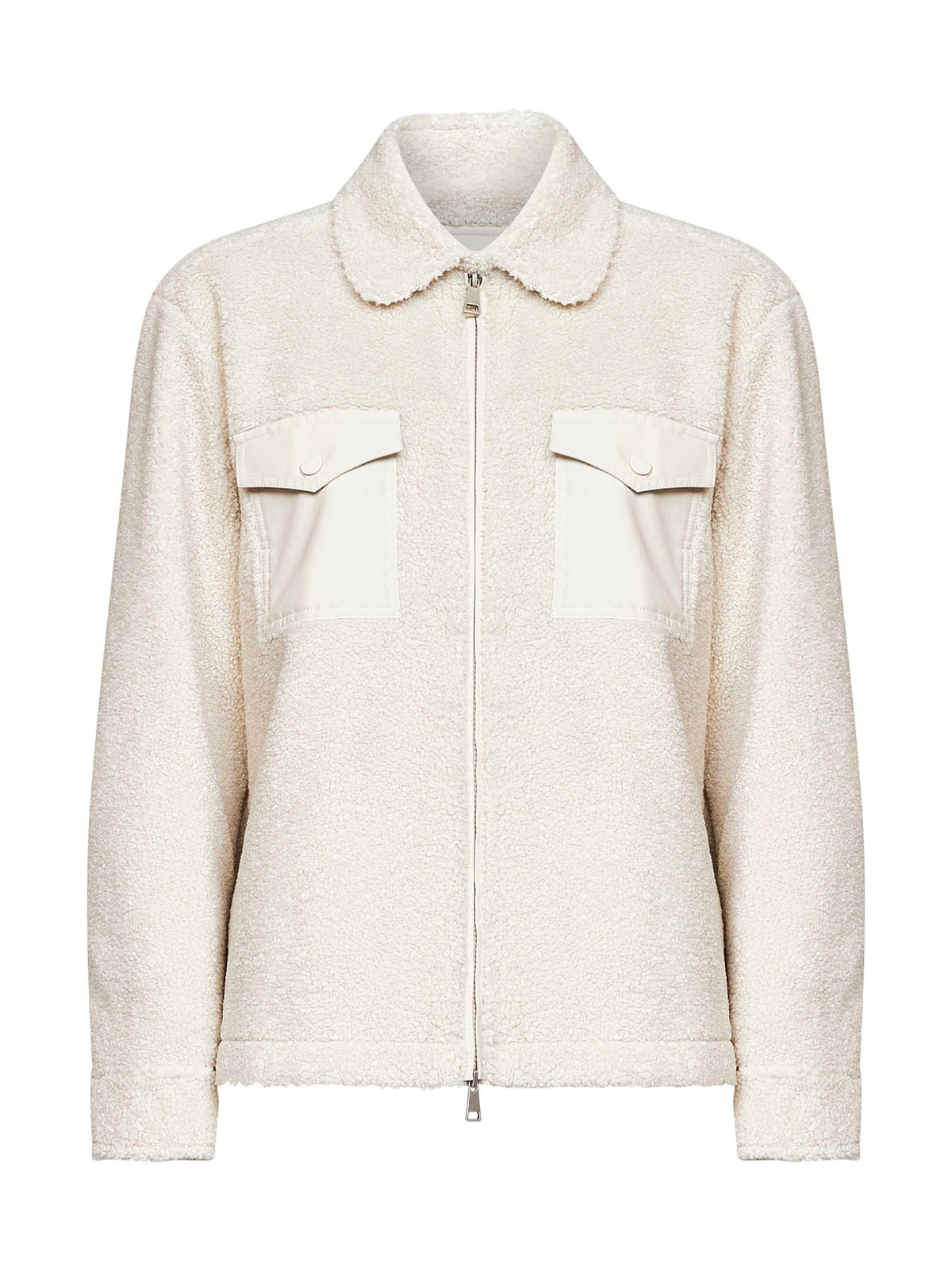 Moncler Women Natural Wool Bouclé Overshirt MONCLER