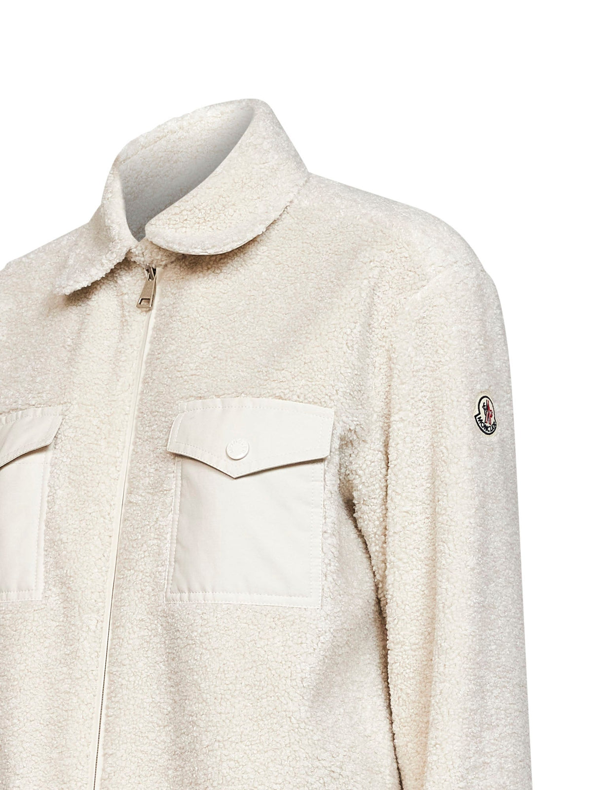 Moncler Women Natural Wool Bouclé Overshirt MONCLER