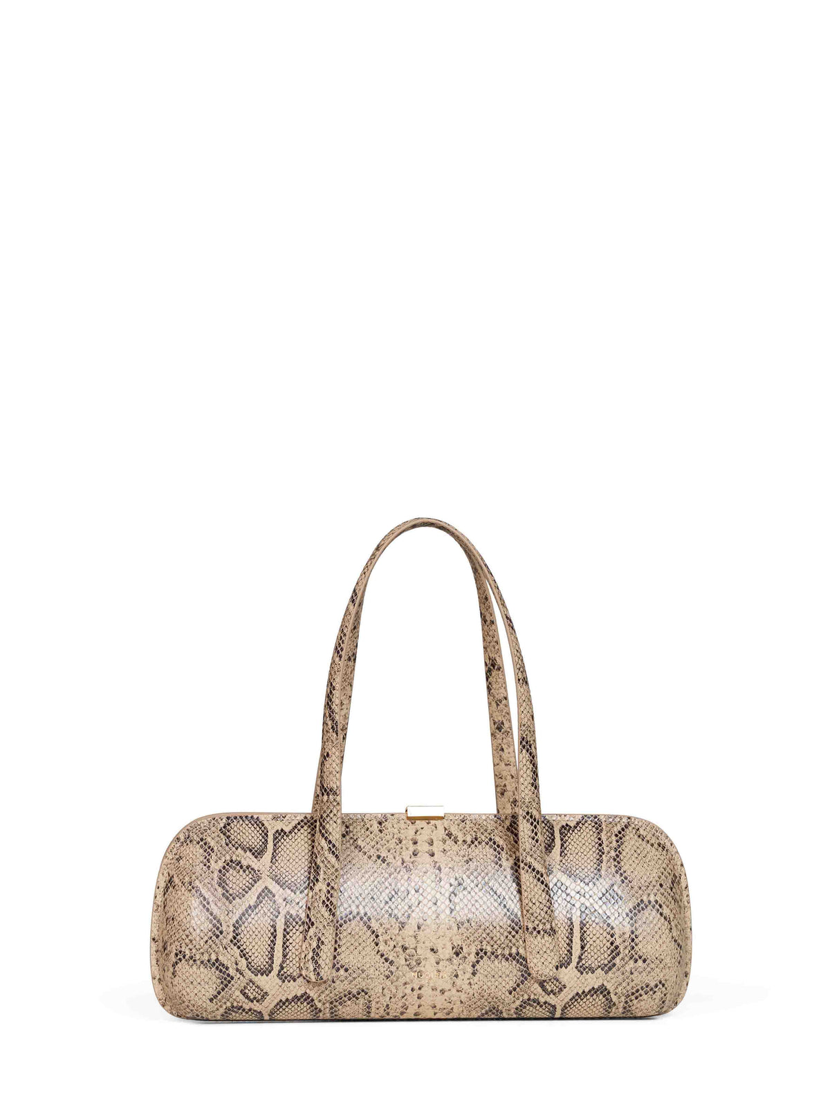 Mugler Women Beige Snake Aurora Handbag MUGLER