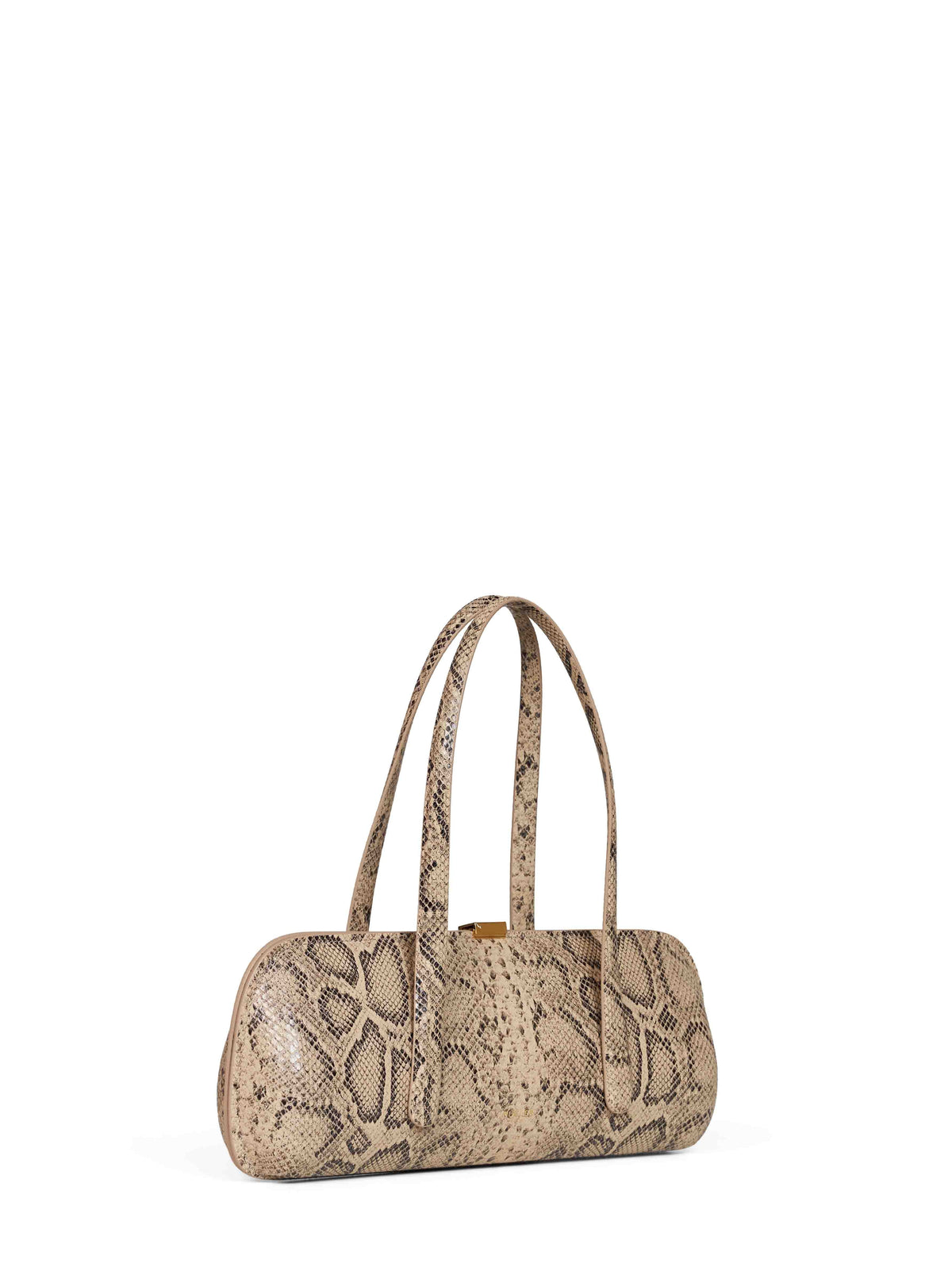 Mugler Women Beige Snake Aurora Handbag MUGLER