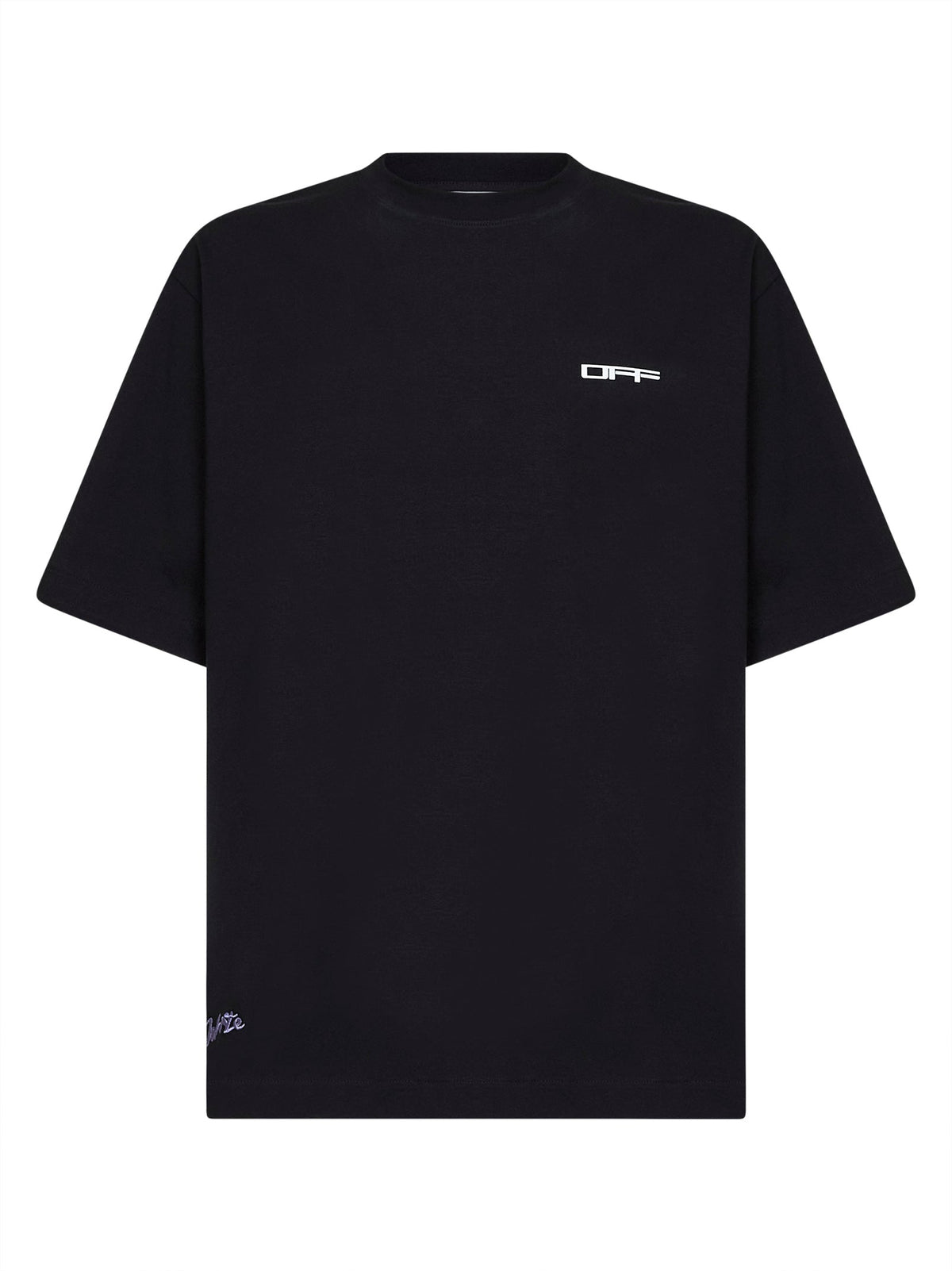 Off White Men Black Jersey Archigeography Arrow Skate T-Shirt OFF-WHITE