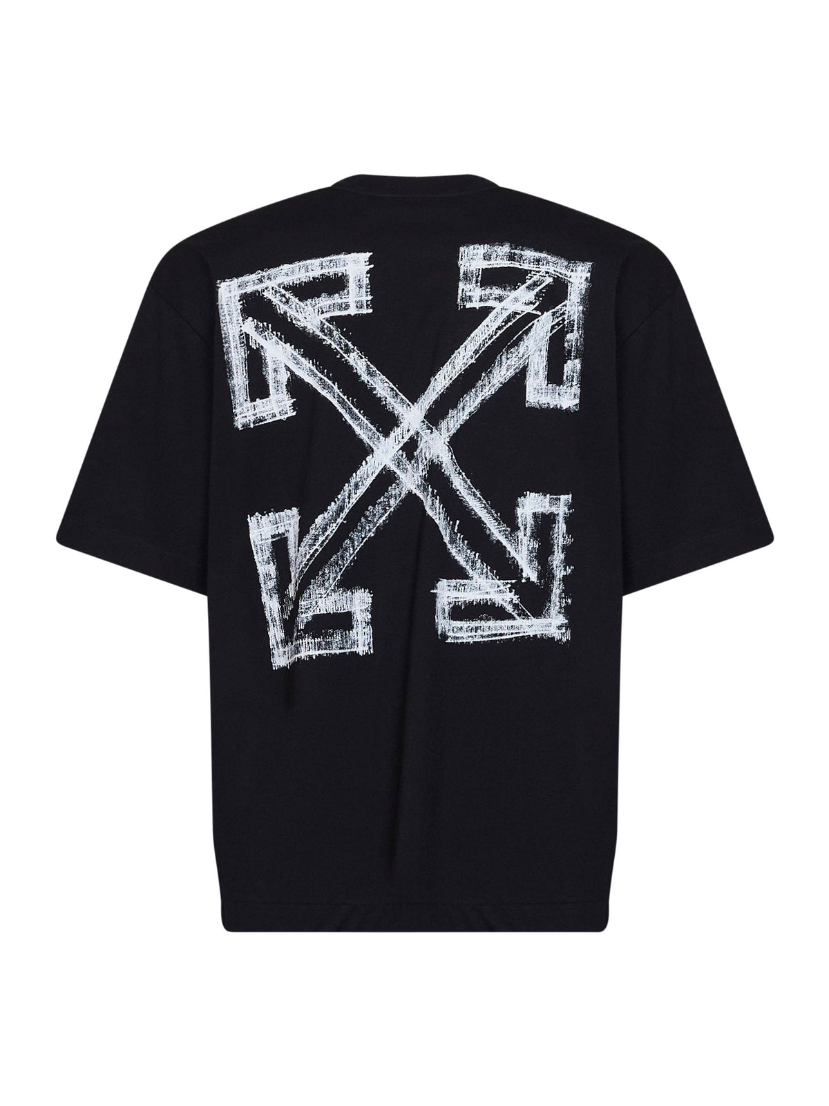 Off White Men Black Cotton Jersey Motion Arrow Skate T-Shirt OFF-WHITE