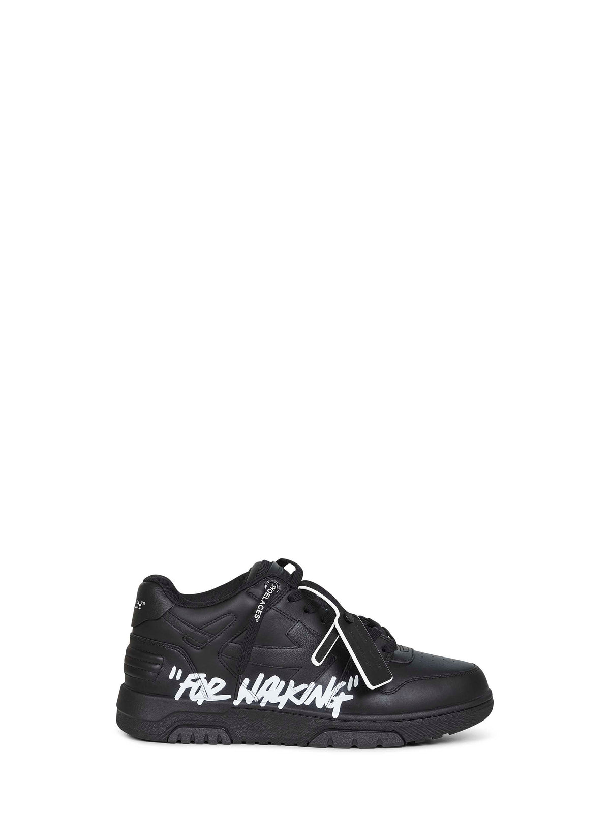 Off White Men Black Out Of Office "For Walking" Sneakers OFF-WHITE