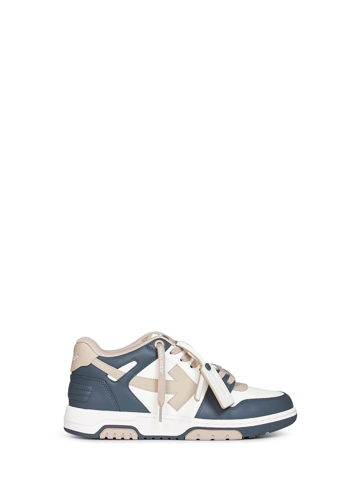 Off White Men Green And Beige Out Of Office Sneakers OFF-WHITE