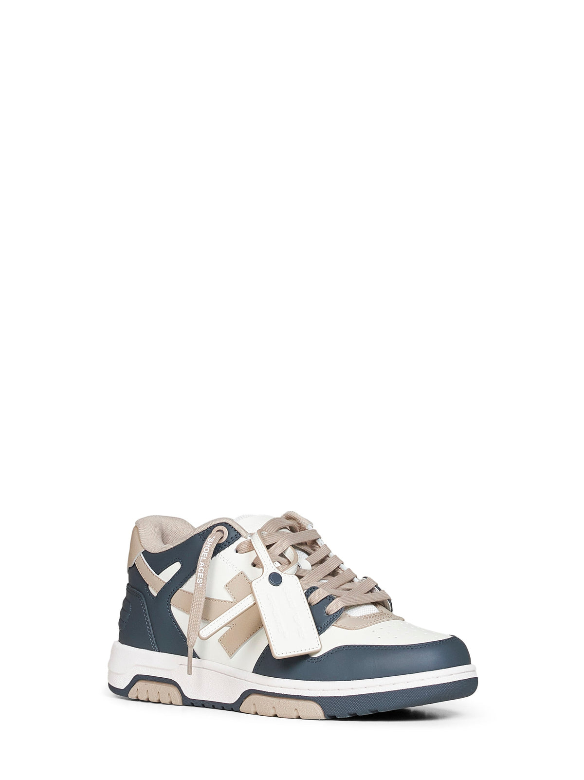 Off White Men Green And Beige Out Of Office Sneakers OFF-WHITE