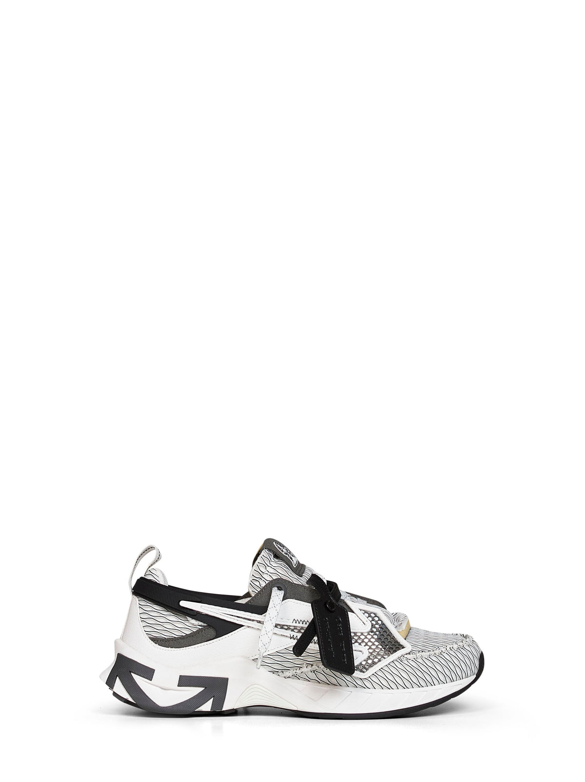 Off White Men White And Black Space Memo Sneakers OFF-WHITE