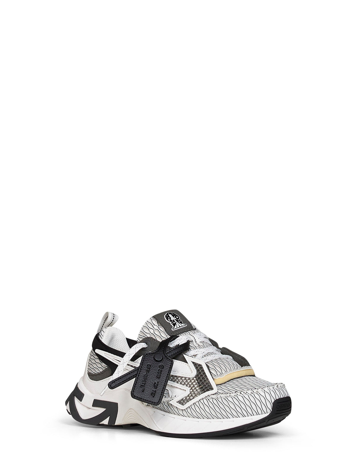 Off White Men White And Black Space Memo Sneakers OFF-WHITE