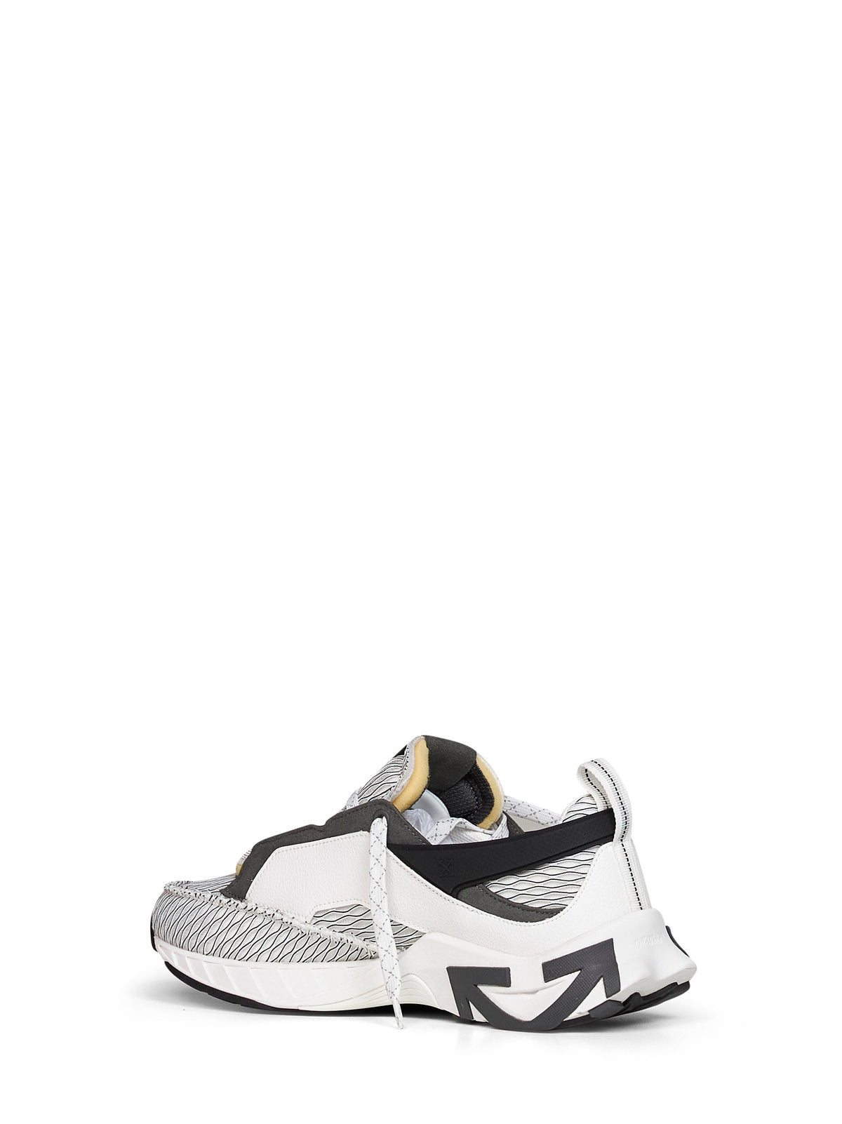 Off White Men White And Black Space Memo Sneakers OFF-WHITE