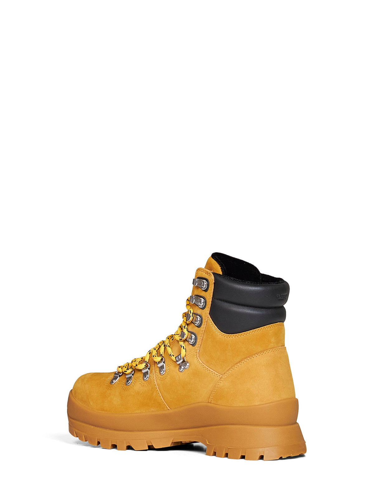 Off White Men Yellow Nubuck Hiking Boots OFF-WHITE
