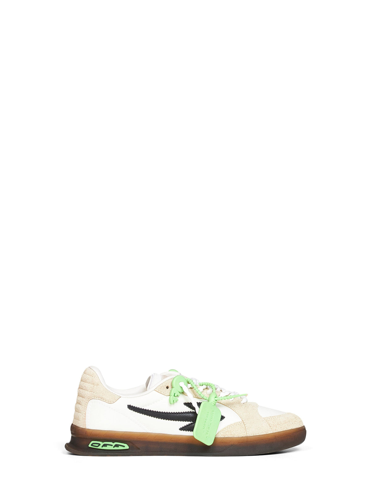 Off White Men Brown Printed Calf Hair End Of Play Sneakers OFF-WHITE