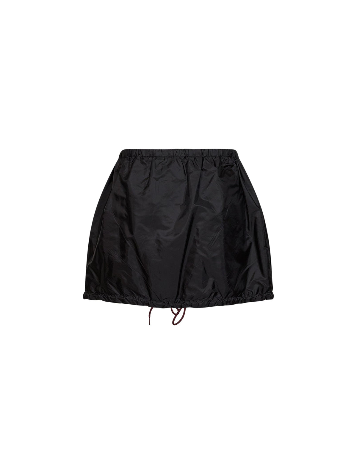 Prada Abbigliamento Women Black Re-Nylon Zip-Up Mini Skirt PRADA