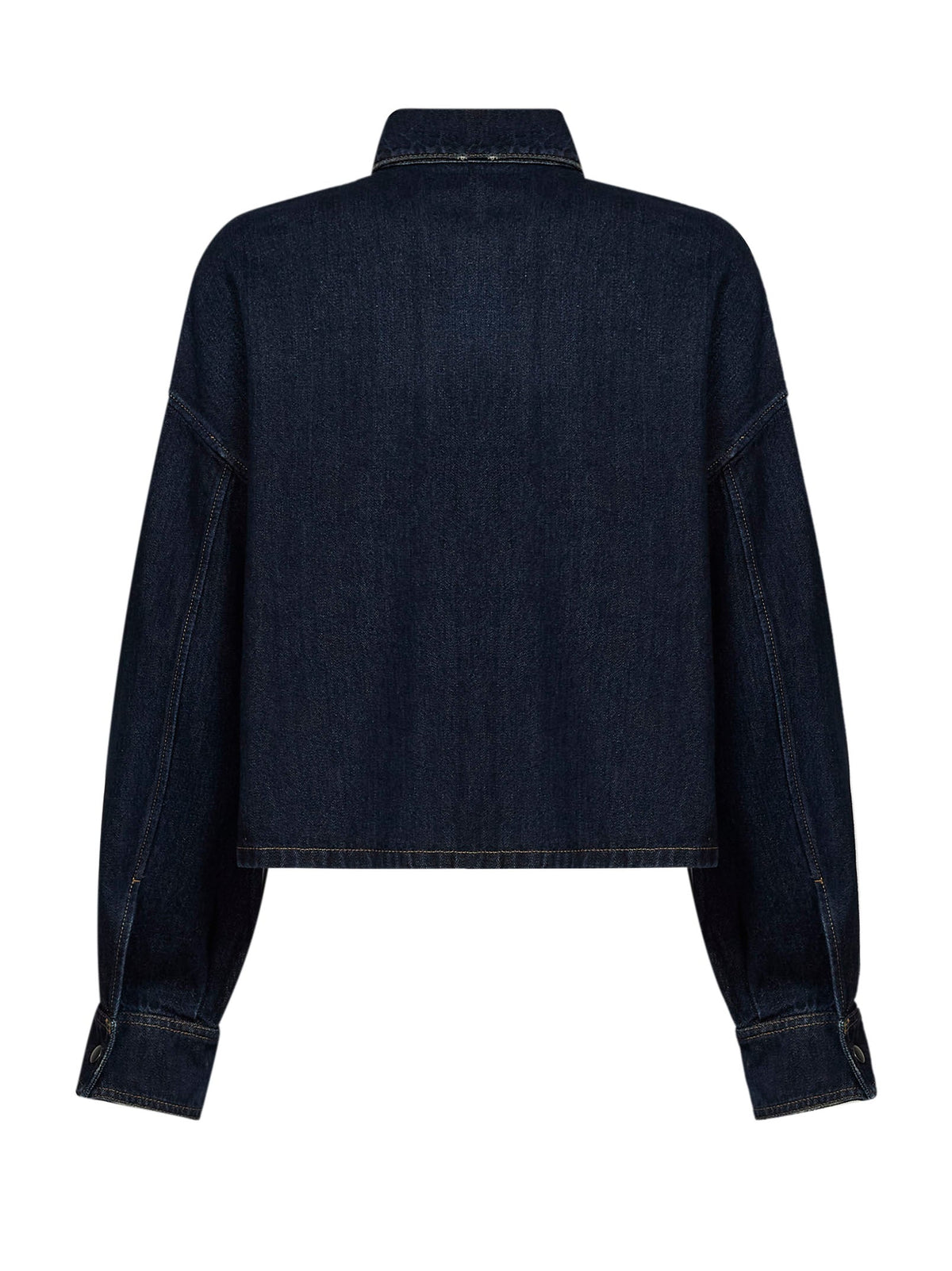 Prada Abbigliamento Women Blue Cotton Denim Shirt PRADA