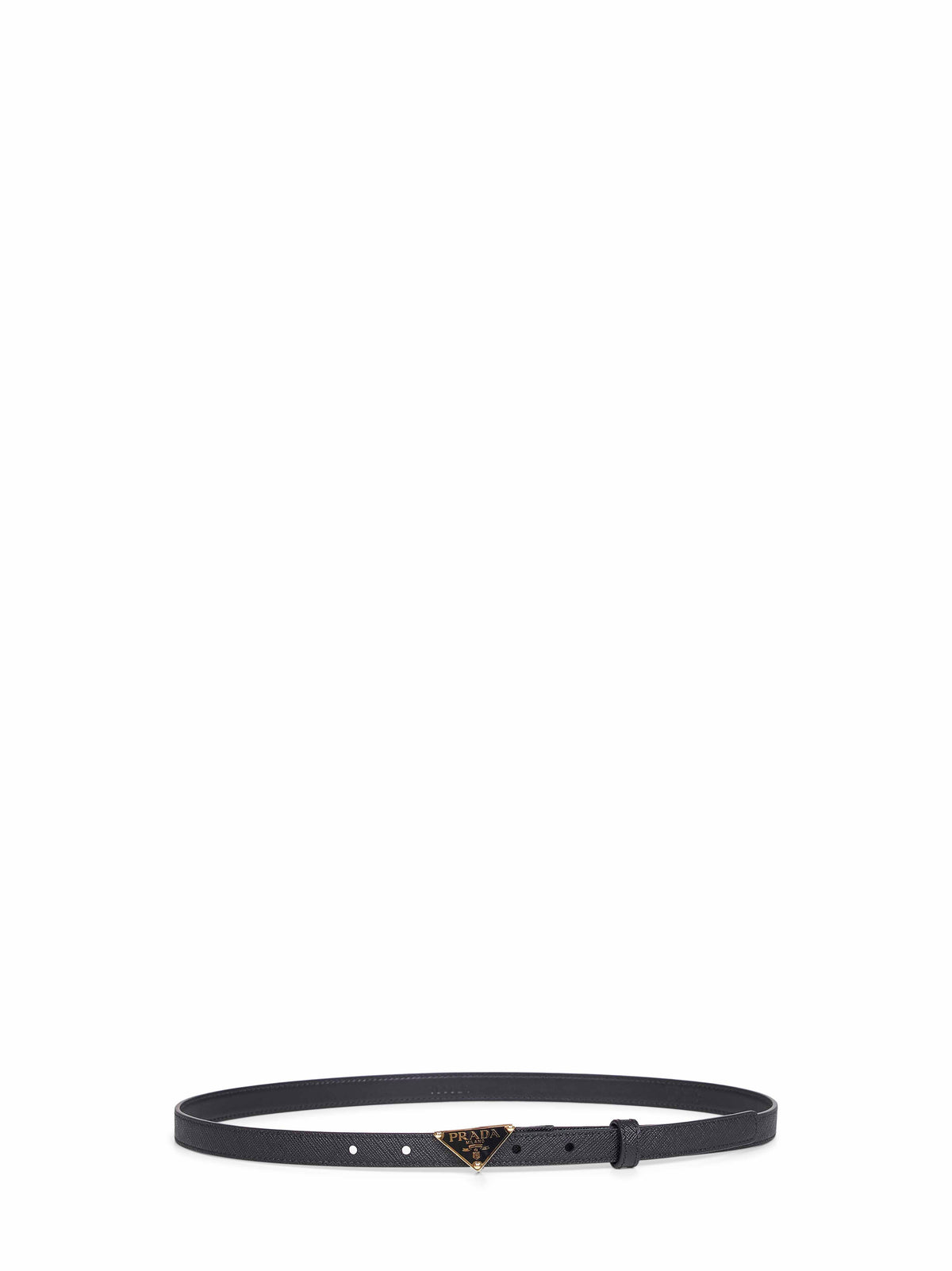 Prada Accessori Pelletteria Women Black Saffiano Leather Belt PRADA
