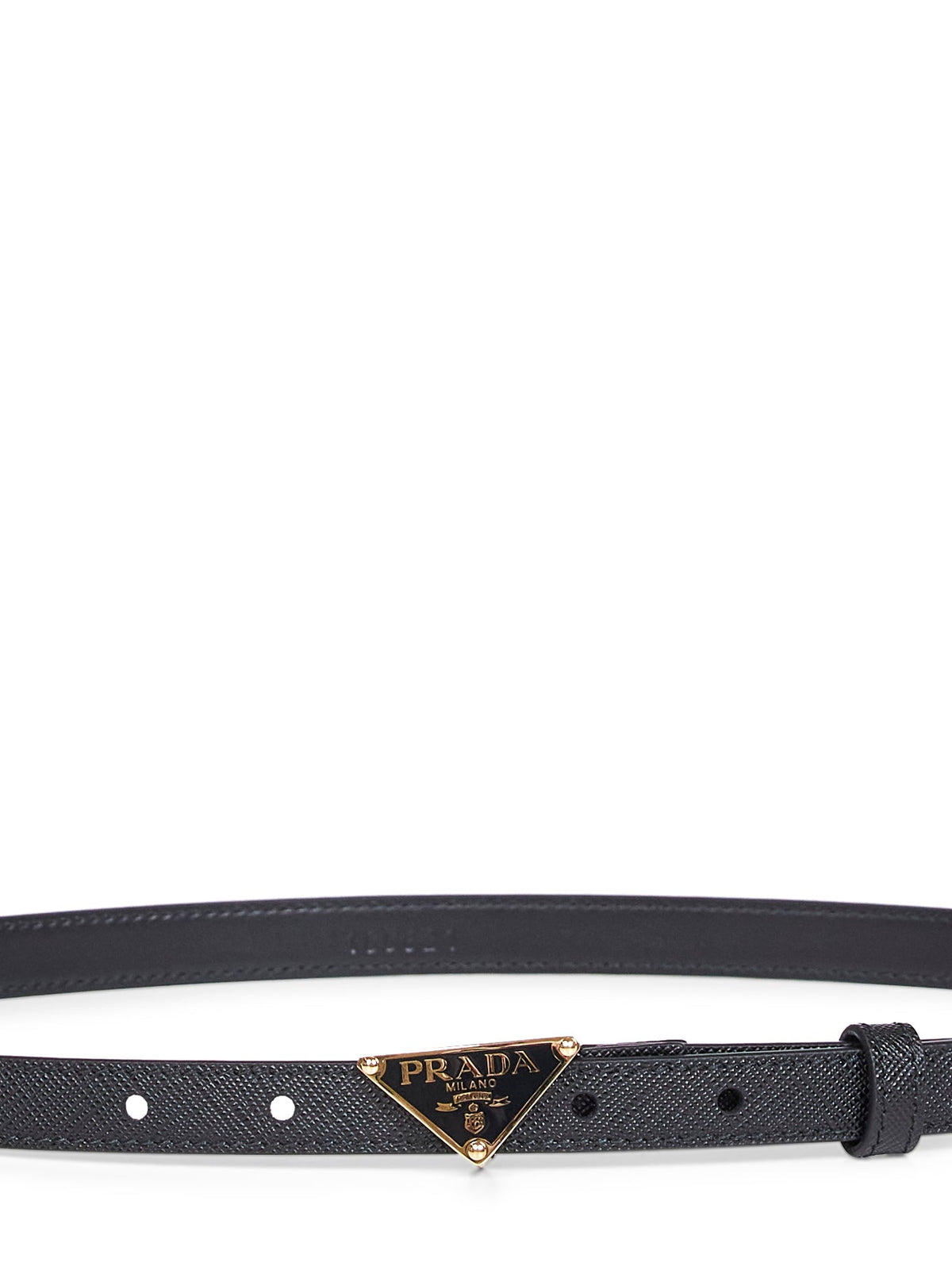 Prada Accessori Pelletteria Women Black Saffiano Leather Belt PRADA