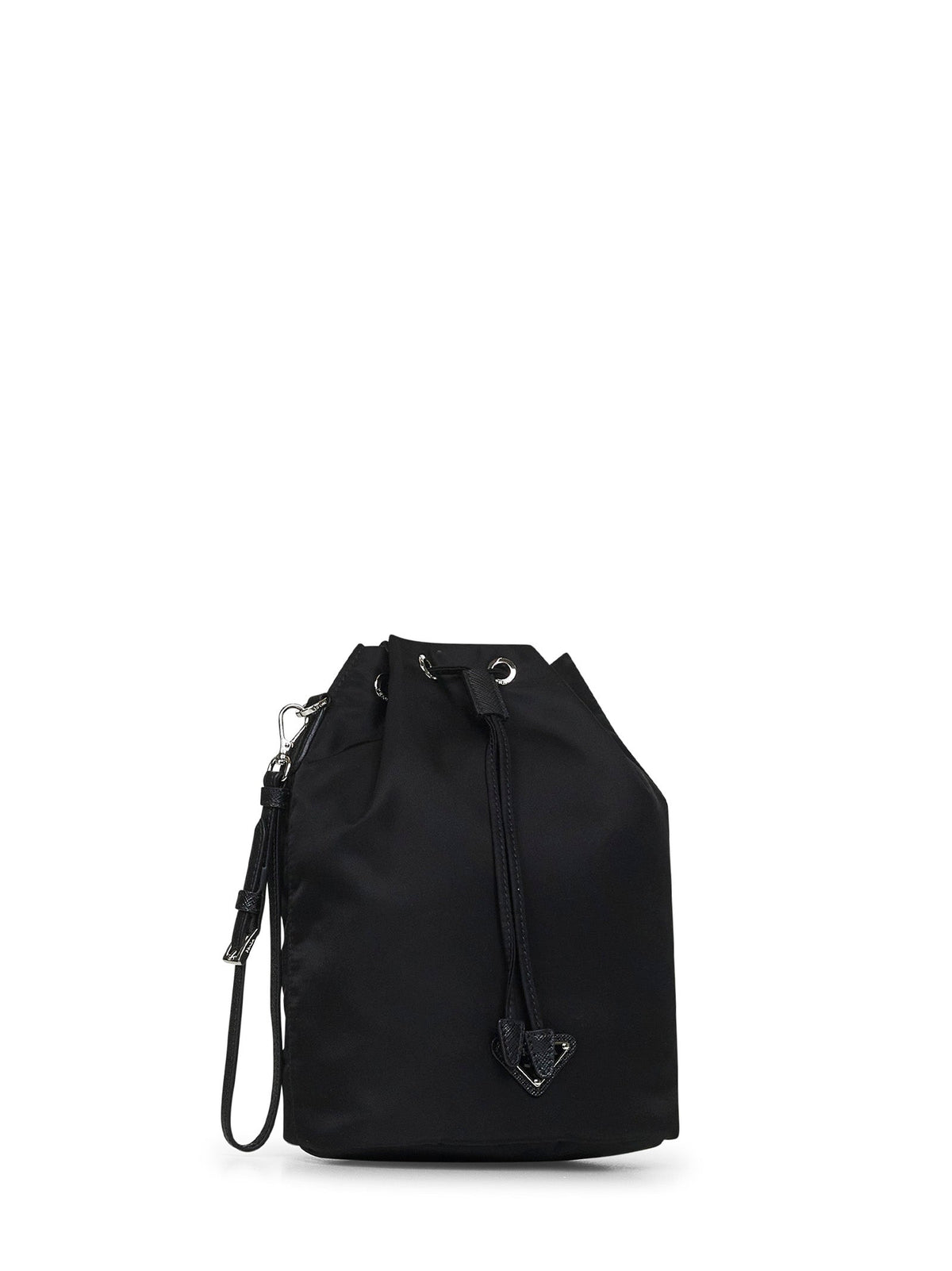 Prada Accessori Pelletteria Women Black Bucket Pouch Bag PRADA