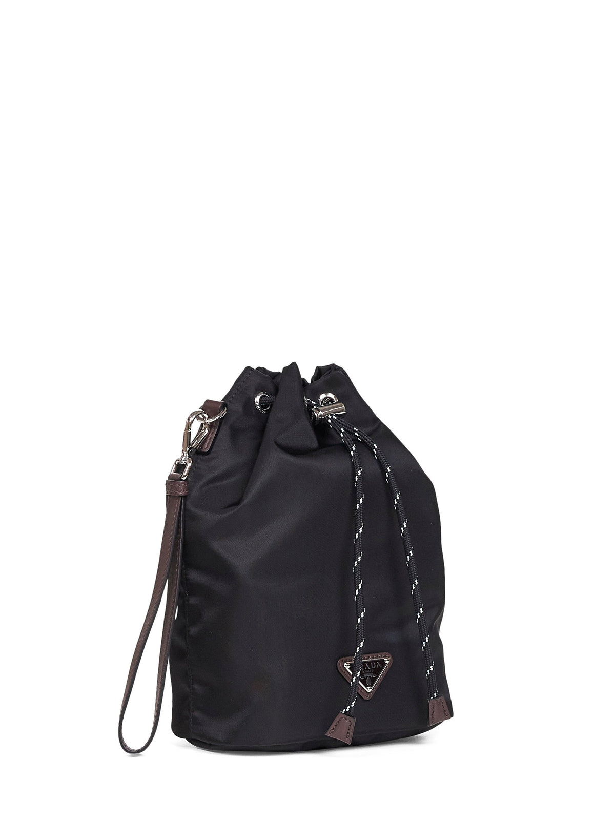 Prada Accessori Pelletteria Men Black Prada Speedrock Pouch Bag PRADA