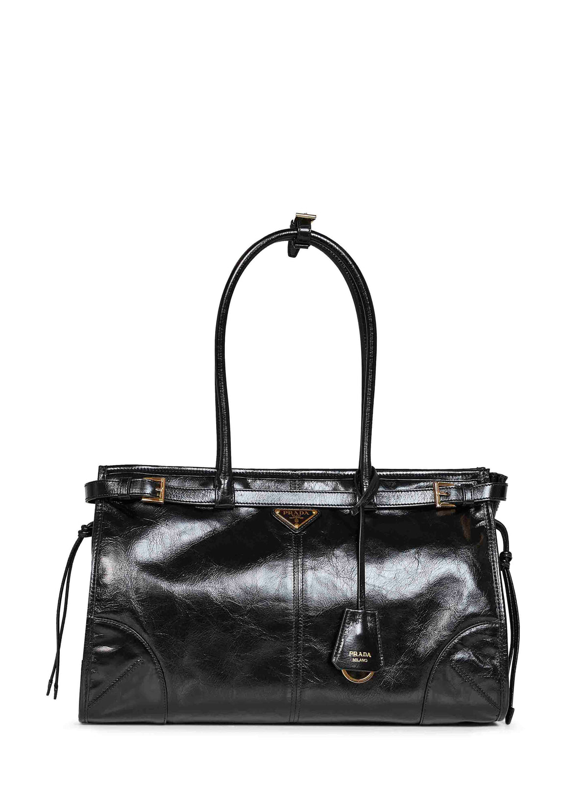 Prada Borse Women Black Prada Bonnie Large Handbag PRADA
