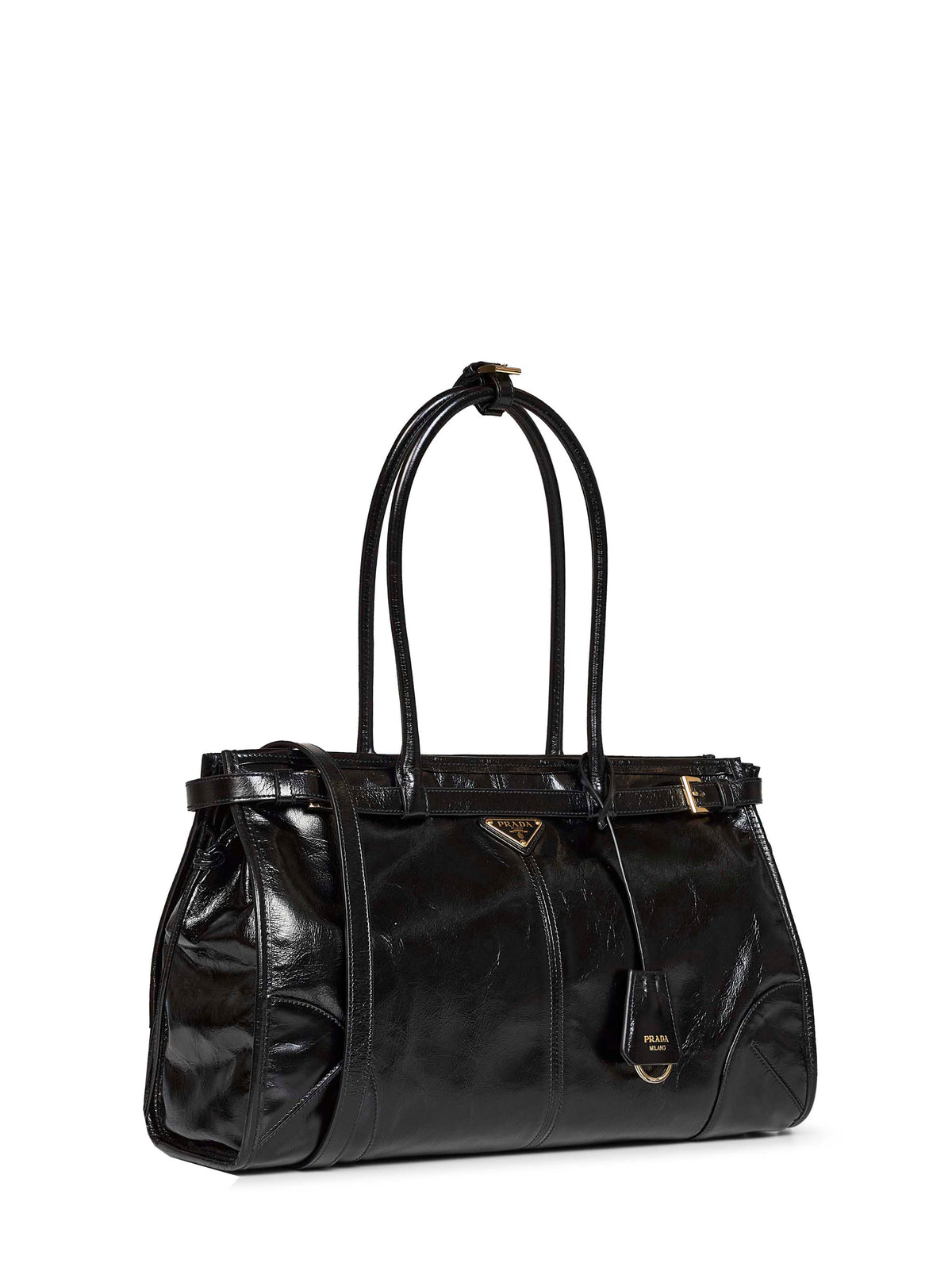 Prada Borse Women Black Prada Bonnie Large Handbag PRADA
