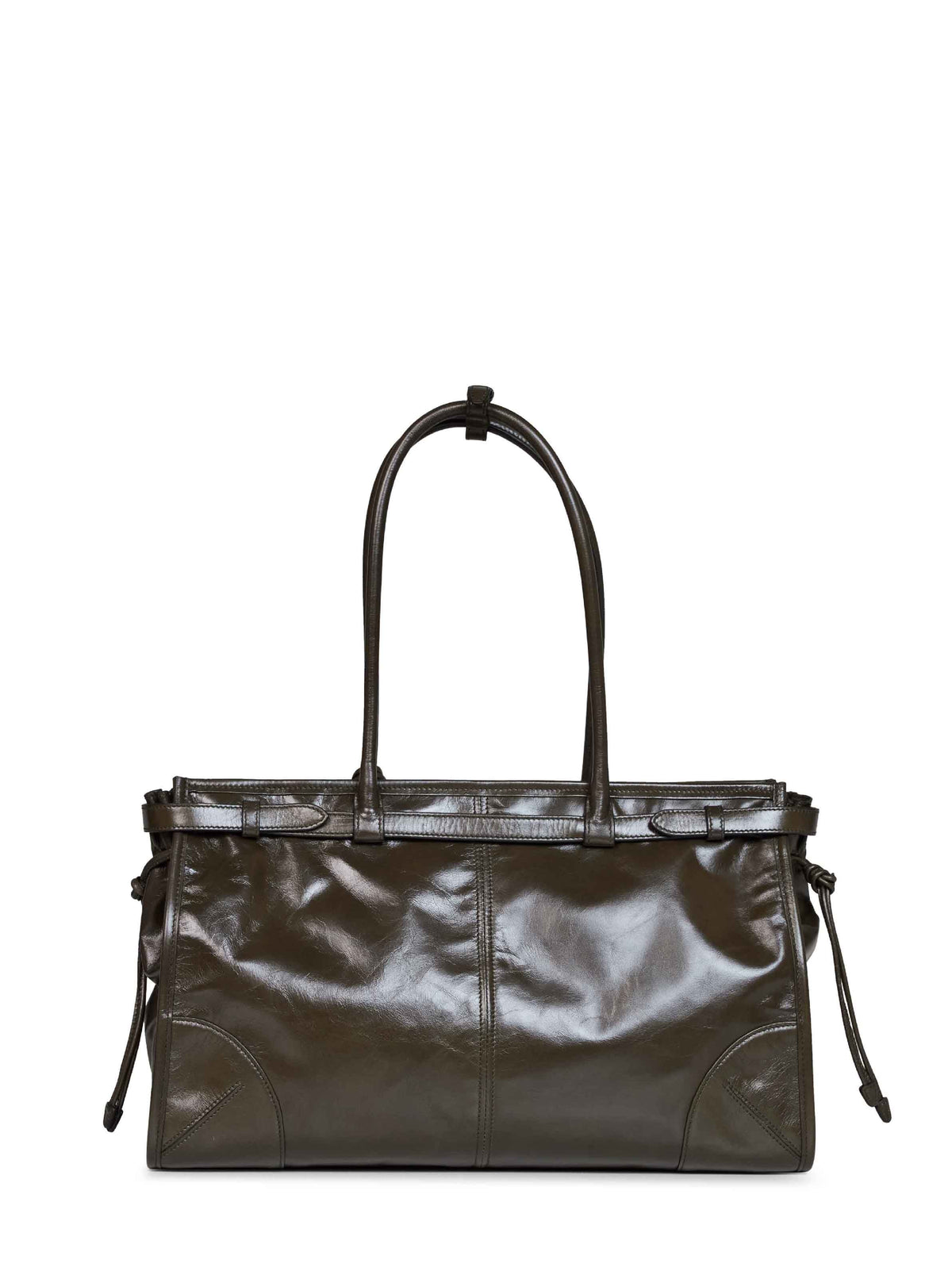 Prada Borse Women Forest Green Prada Bonnie Large Handbag PRADA
