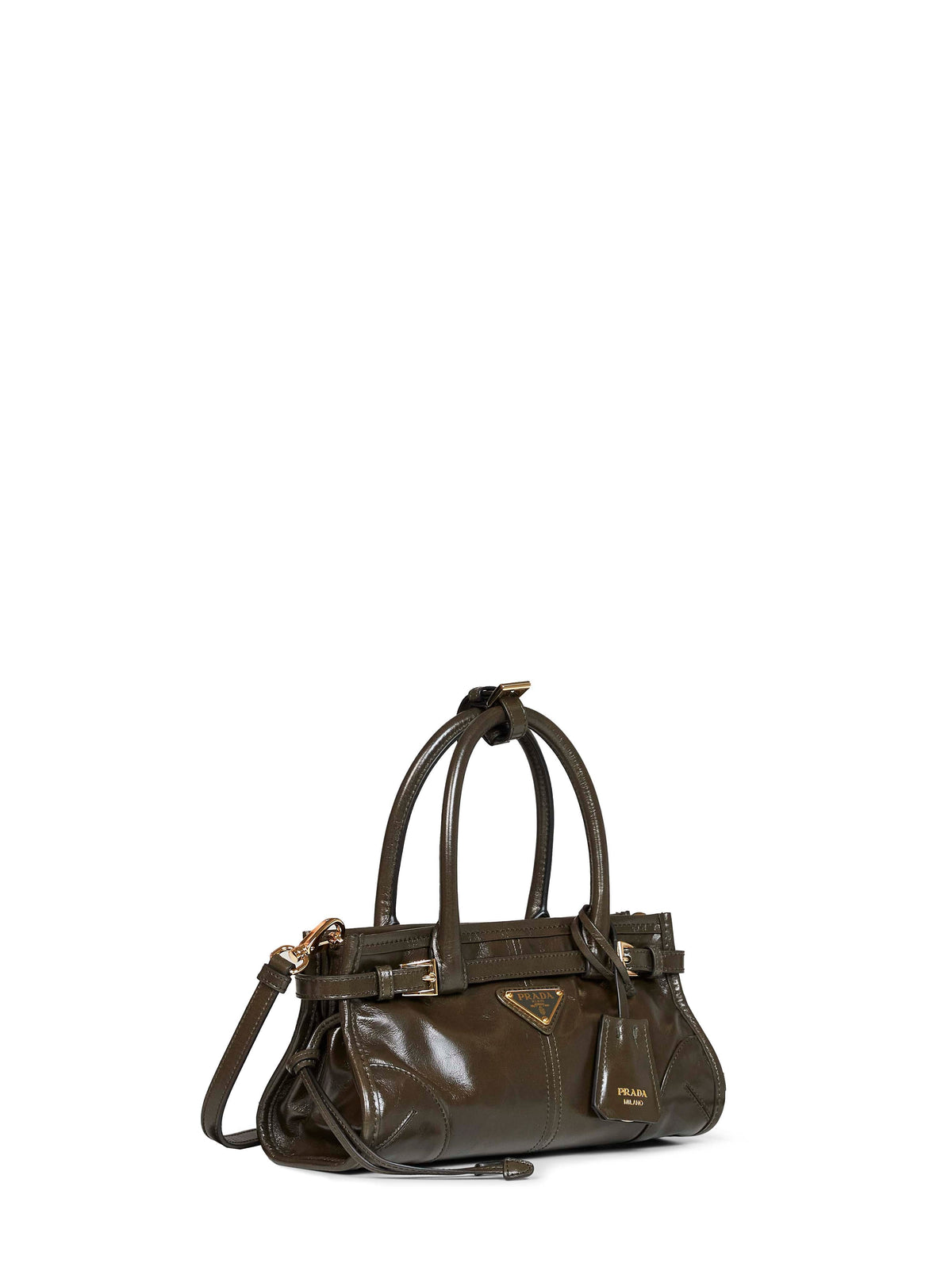 Prada Borse Women Forest Green Prada Bonnie Mini Handbag<Br/> PRADA