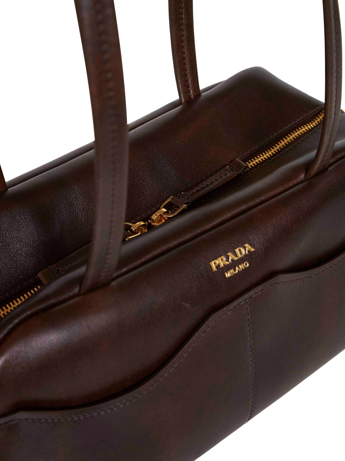 Prada Borse Women Cocoa Prada Carry Satchel Bag PRADA