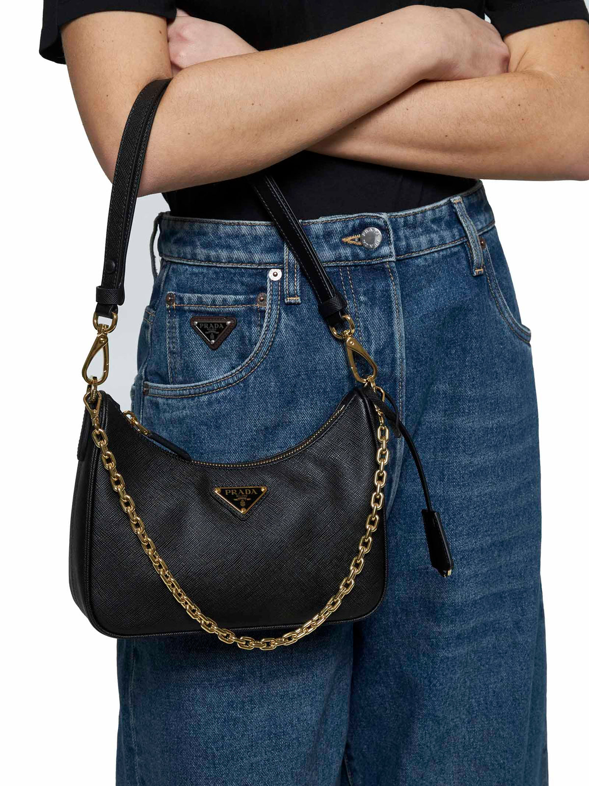 Prada Borse Women Black Prada Re-Edition Mini Bag PRADA