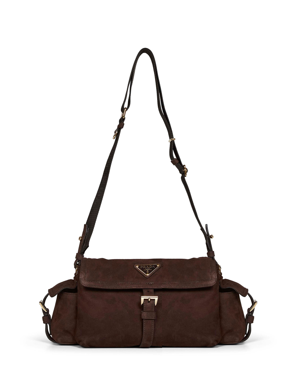Prada Borse Women Dark Brown Prada Explore Medium Shoulder Bag<Br/> PRADA