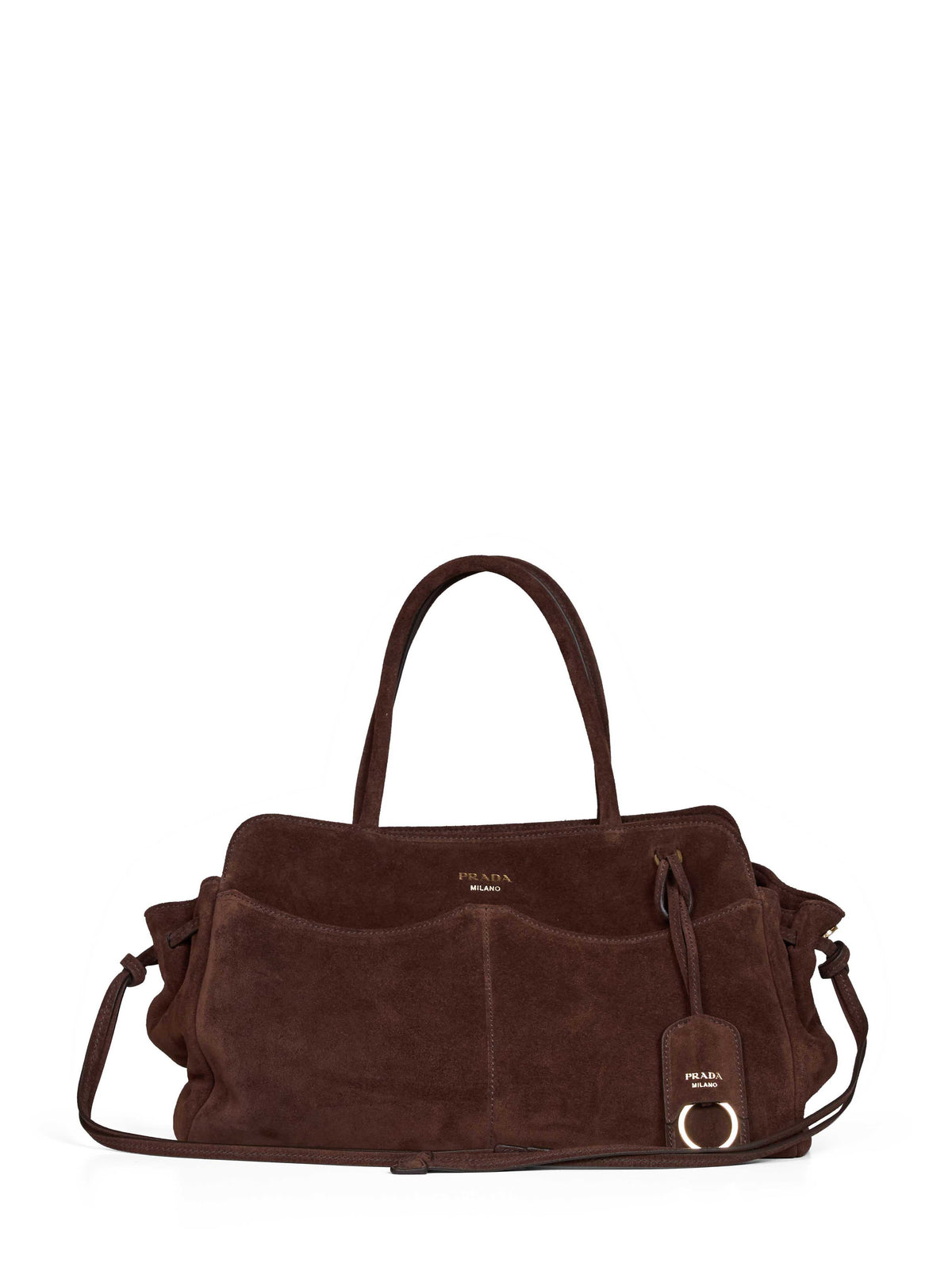 Prada Borse Women Dark Brown Prada Allusion Large Handbag PRADA